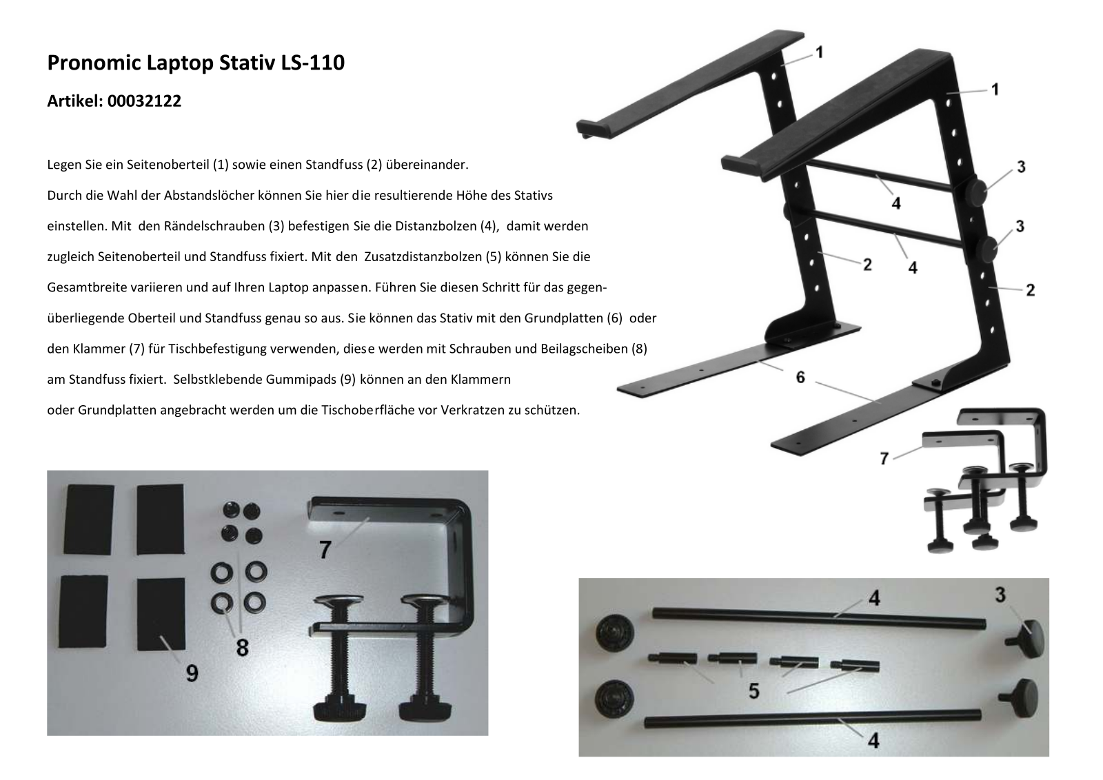 Pronomic LS-110 Operating instructions / manual - ManualMachine.com