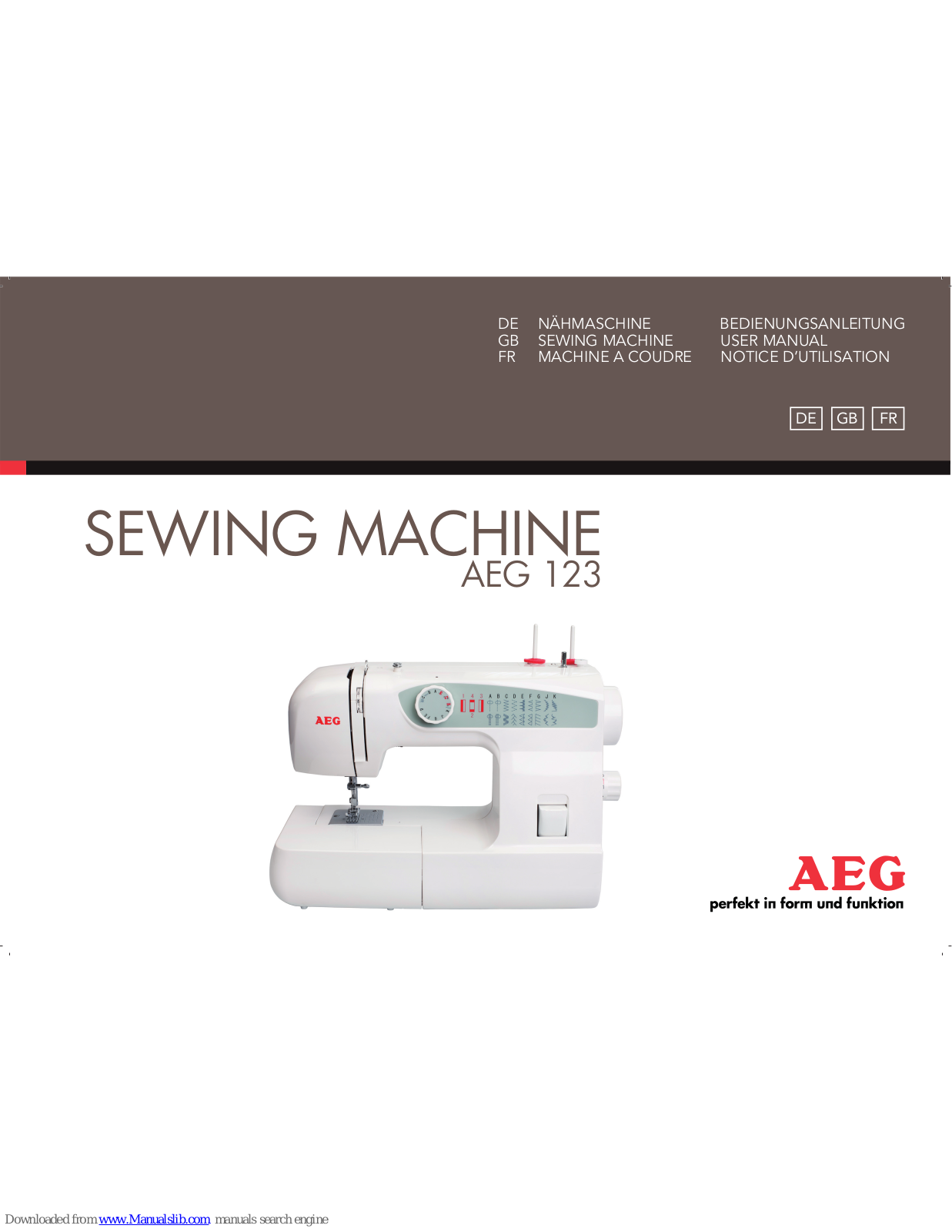 AEG 123 User Manual