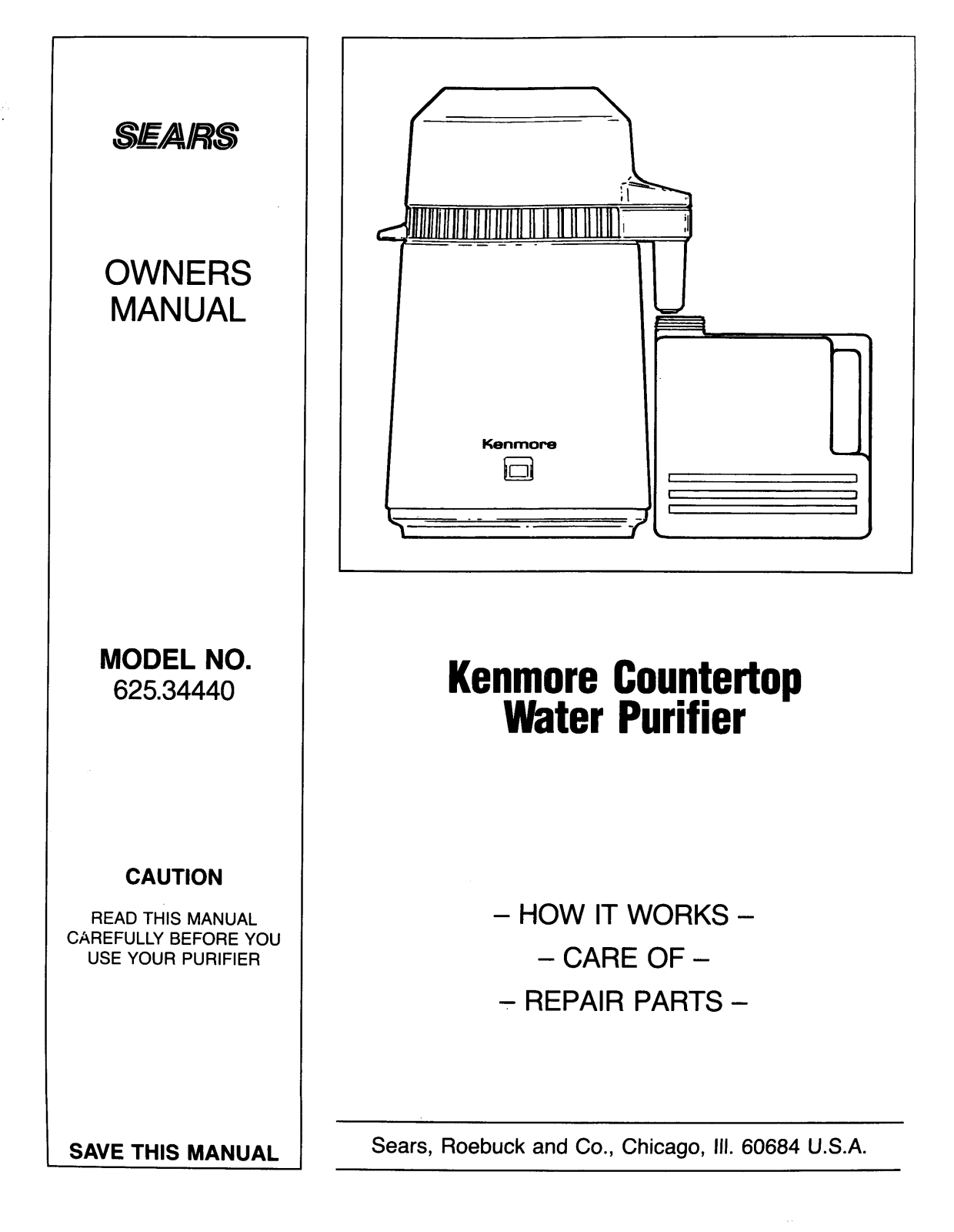 Kenmore 625.34440 User Manual