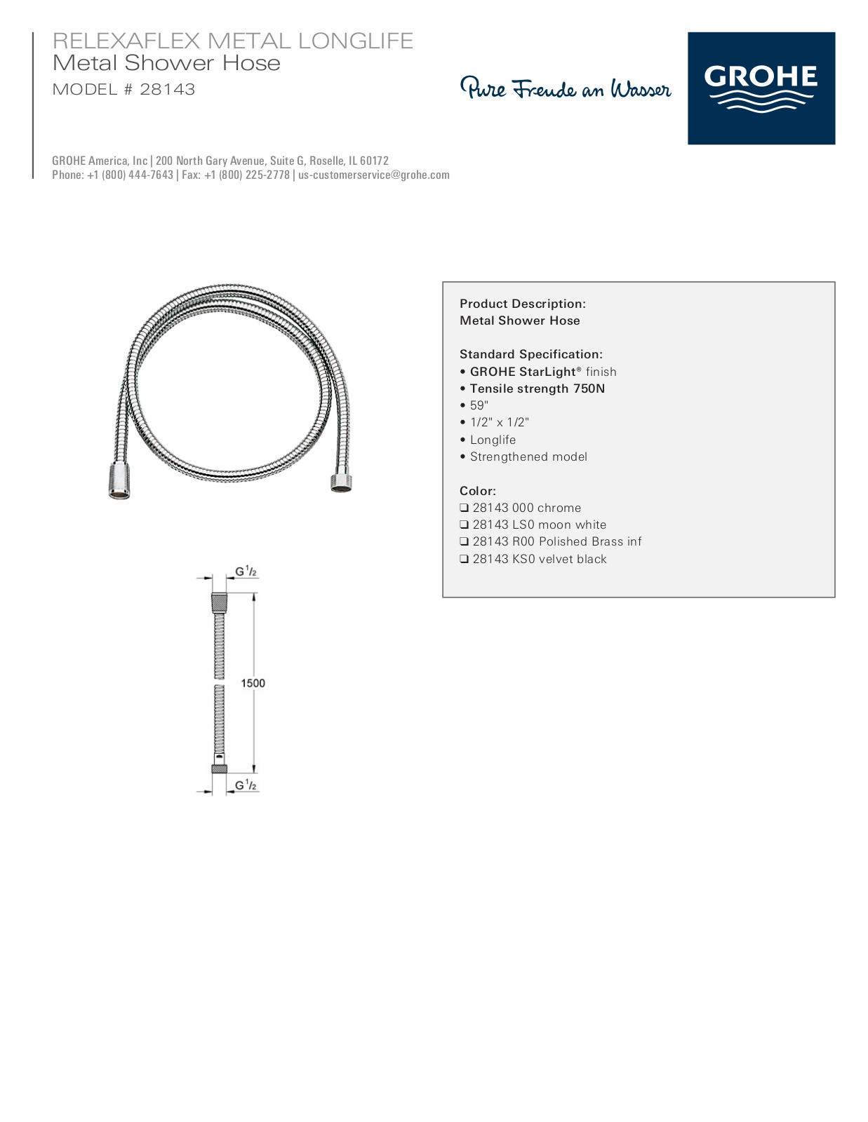 GROHE GRH1233 Specifications - ManualMachine.com