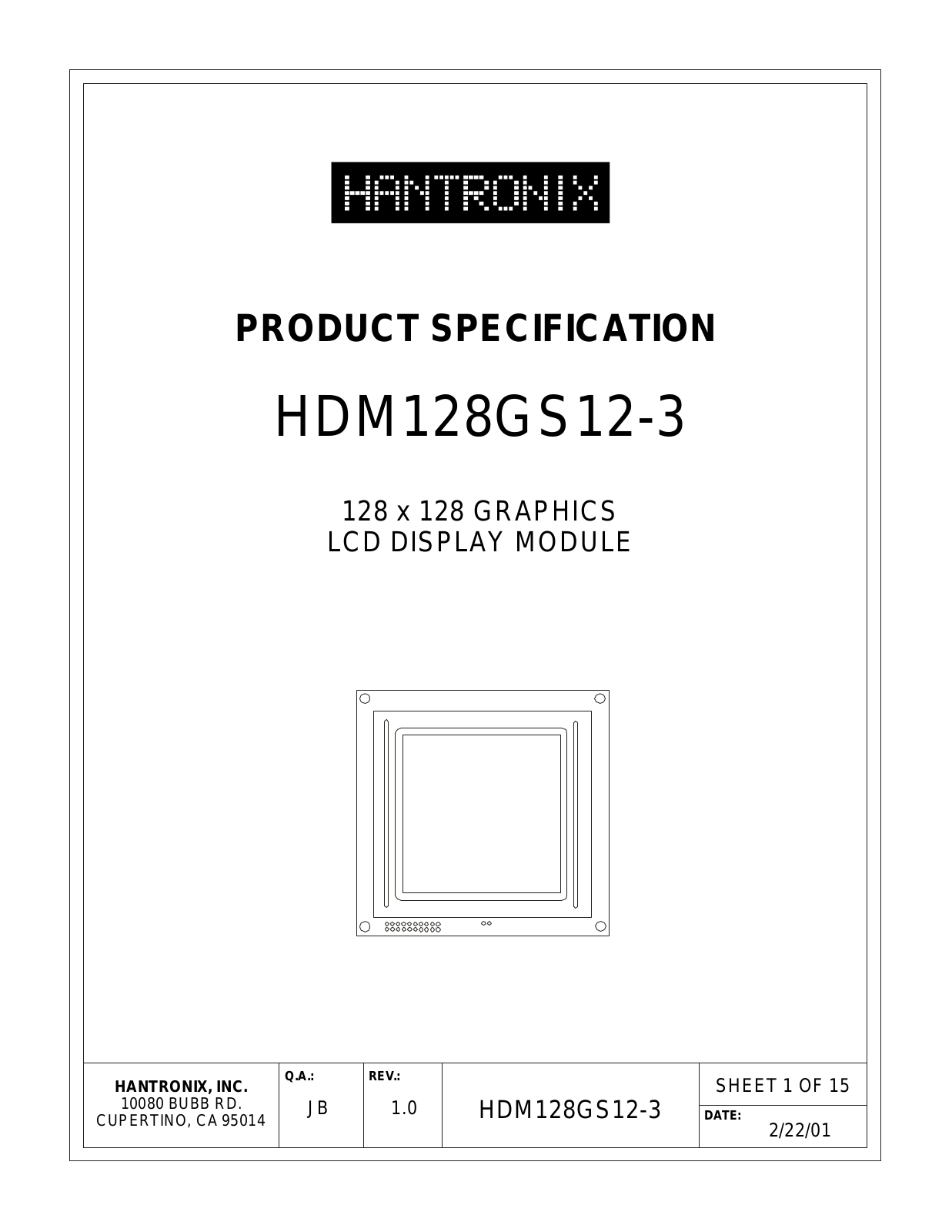 HANTRONIX HDM128GS12-3 Datasheet