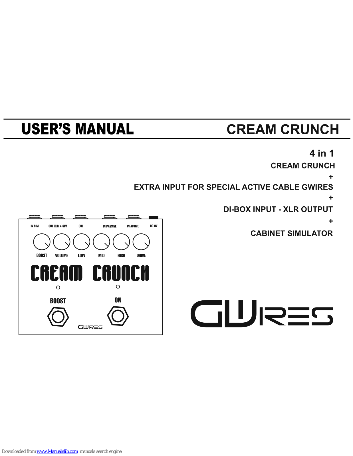 GWires Cream Crunch User Manual