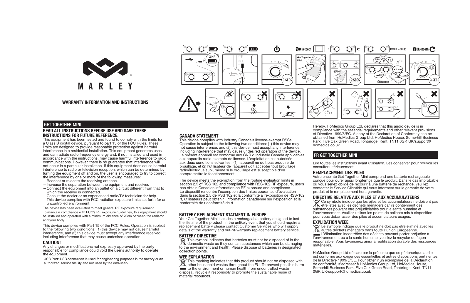 The House of Marley GTMINI User Manual