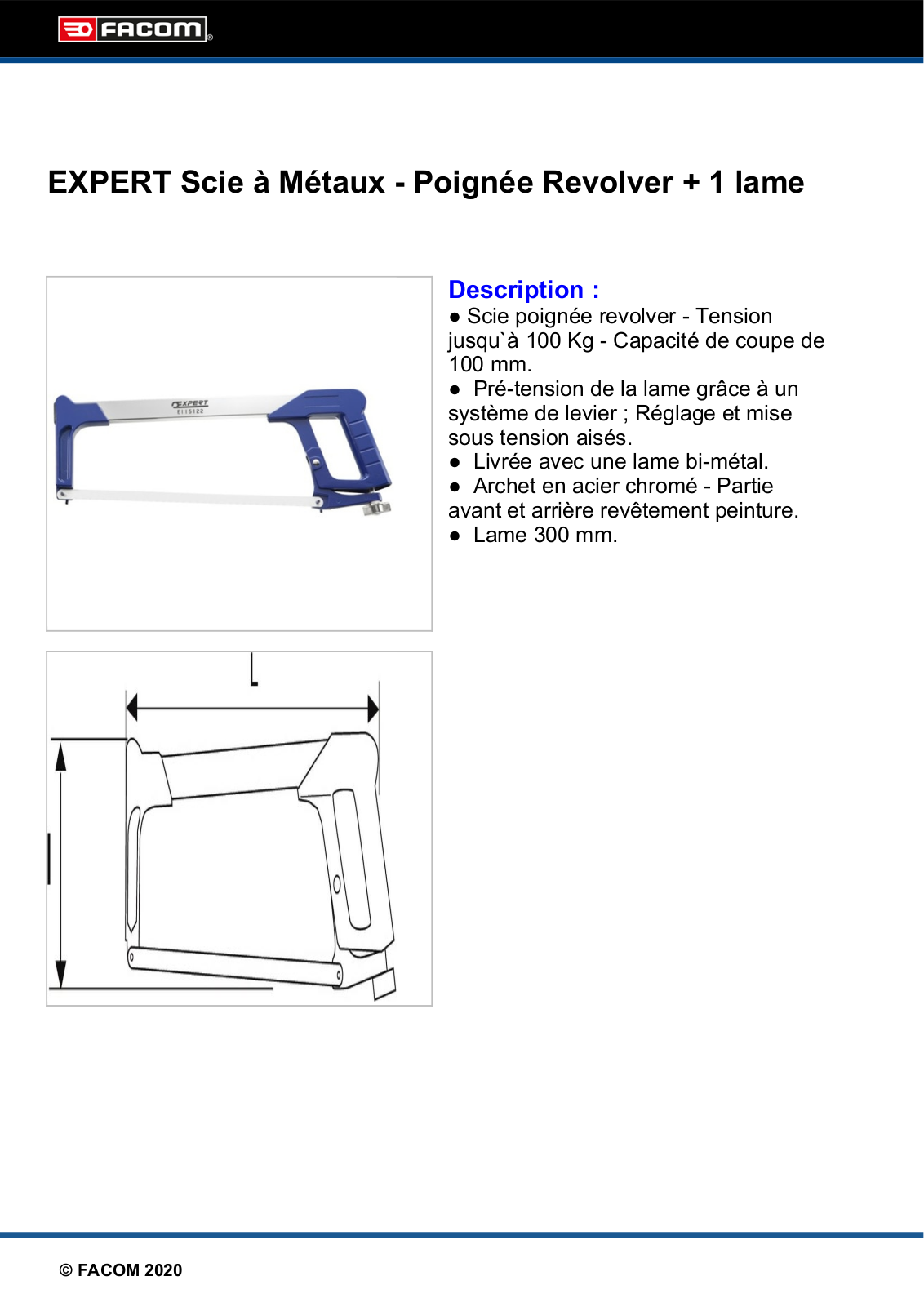 FACOM E115122 Specification - ManualMachine.com