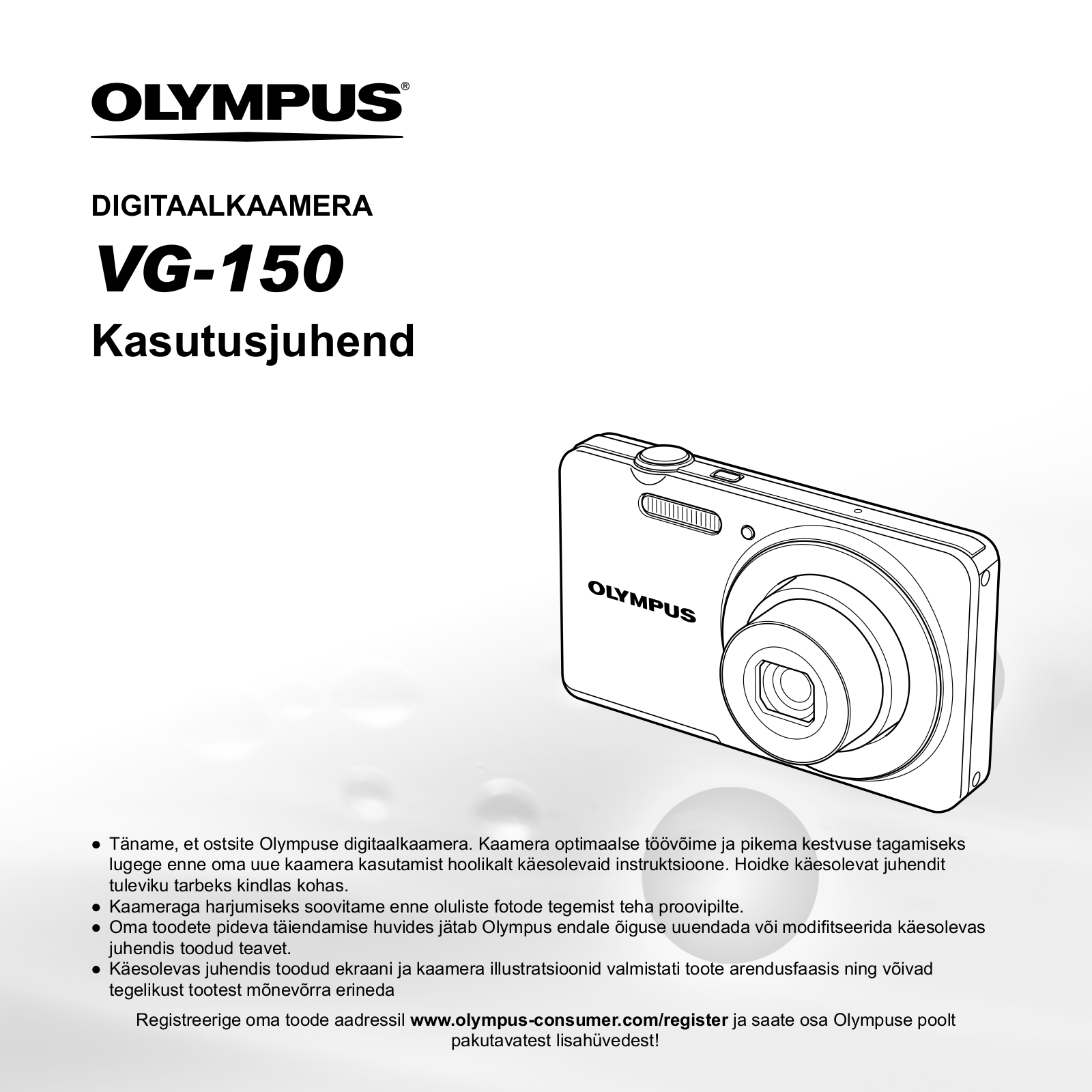 OLYMPUS VG-150 User Manual