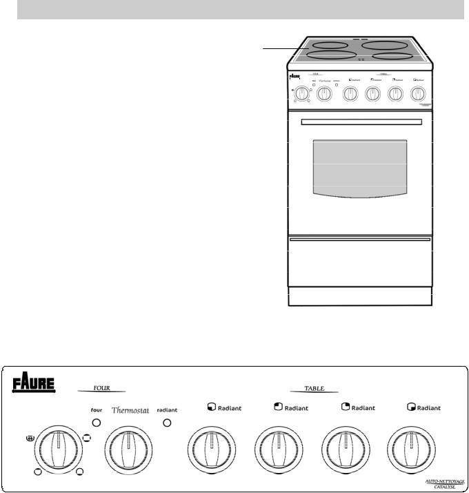 FAURE CVC475 User Manual