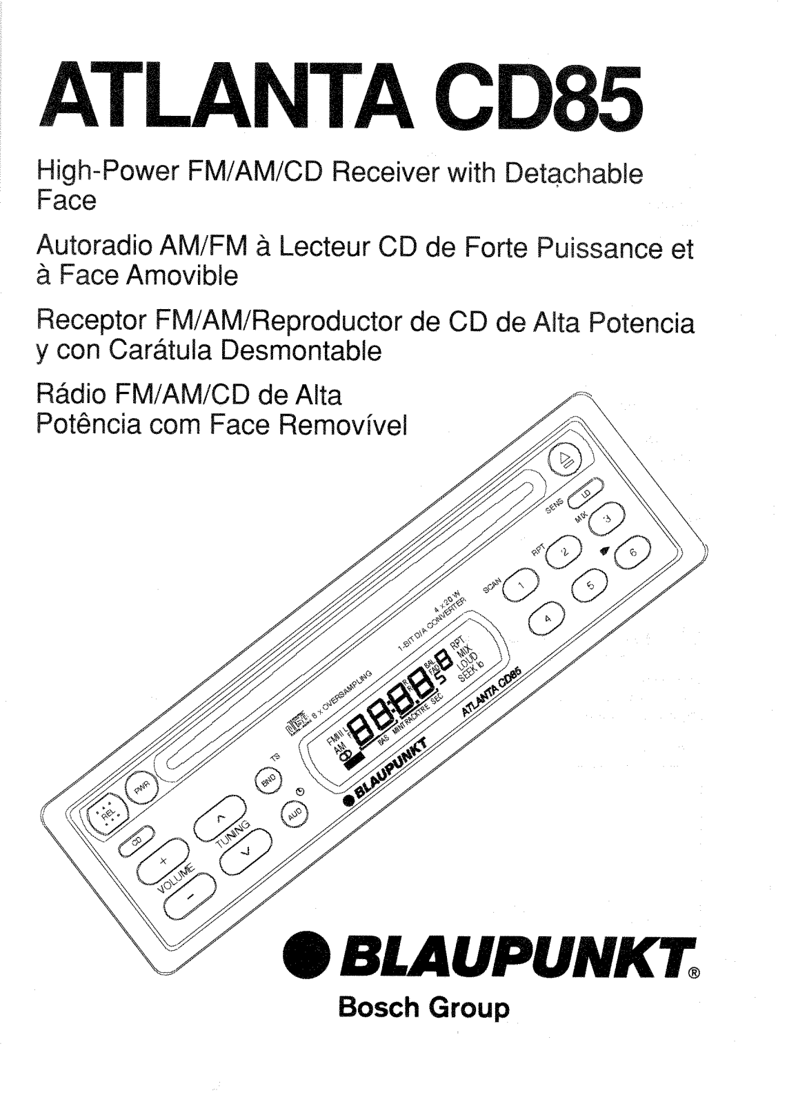 Blaupunkt CD85 User Manual