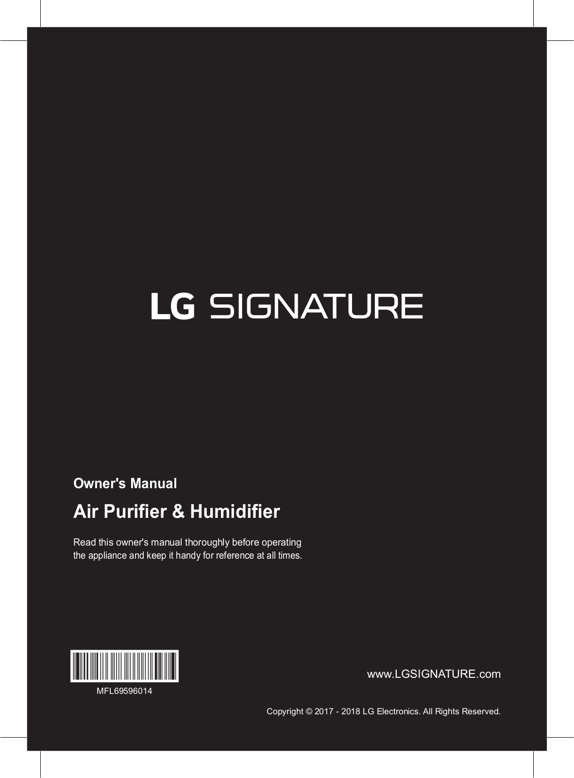 LG AM50GYWN2 Owner’s Manual