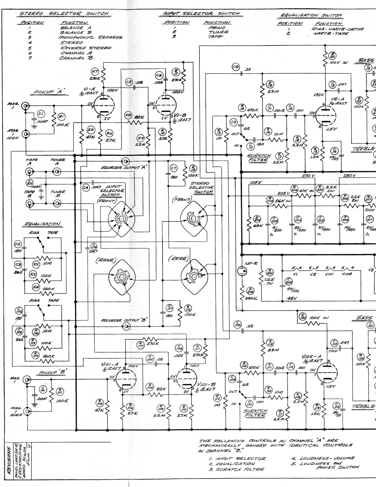 H.H. Scott 222-A Schematic