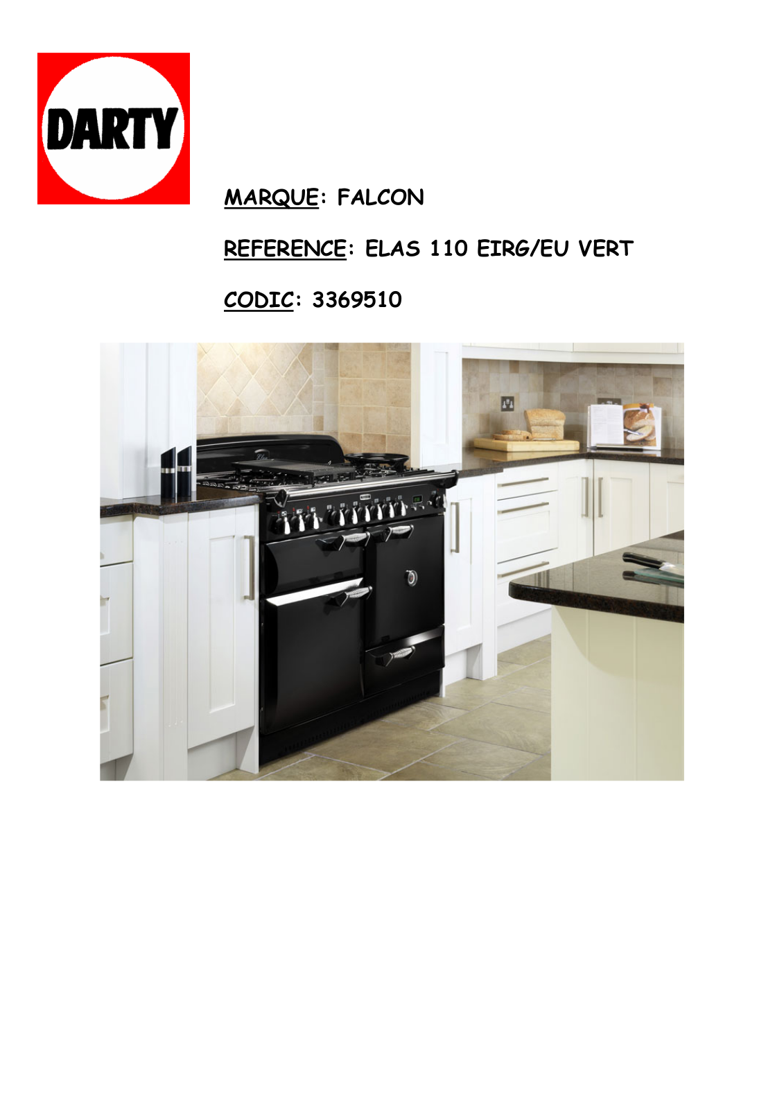 FALCON ELAS110EC, ELAS110EIBL, ELAS110EIRG, ELAS110EITP, ELAS110EICR User Manual