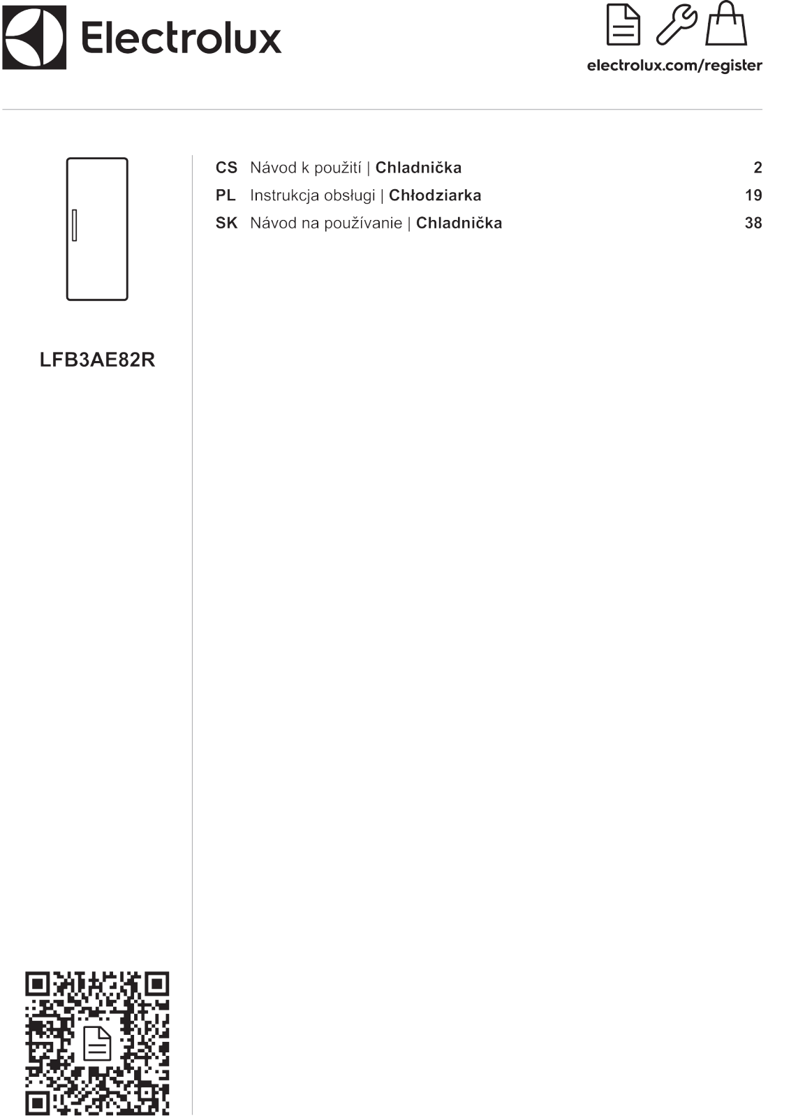 ELECTROLUX LFB3AE82R User guide - ManualMachine.com