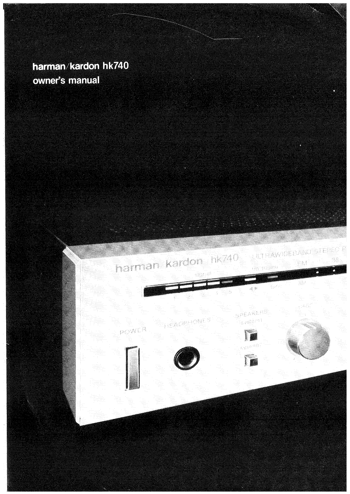 Harman kardon HK740 User Manual