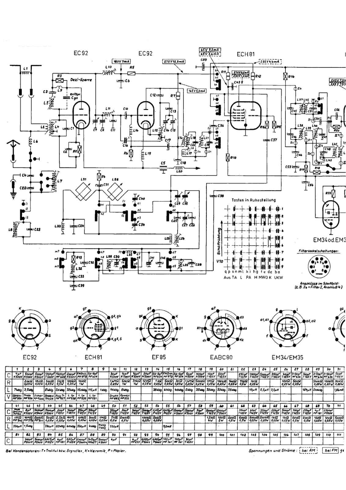 Nordmende Arabella-55 Schematic