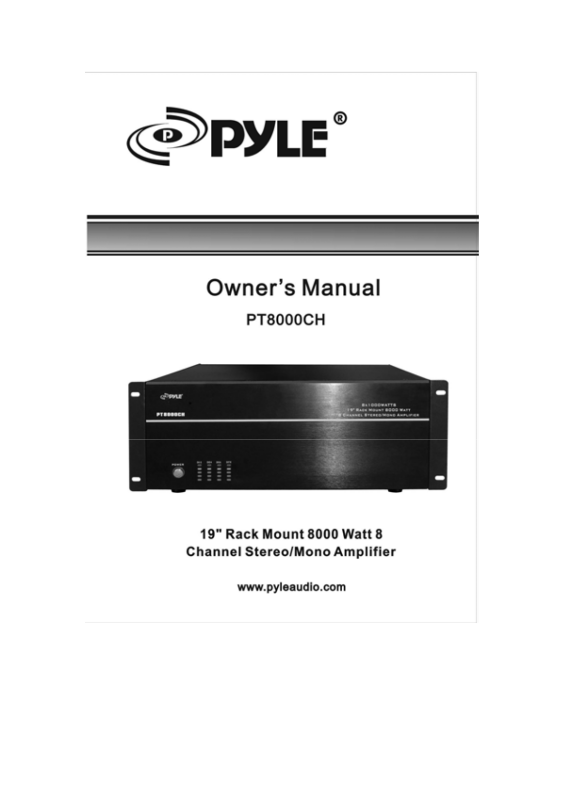 Pyle PT8000CH User guide - ManualMachine.com