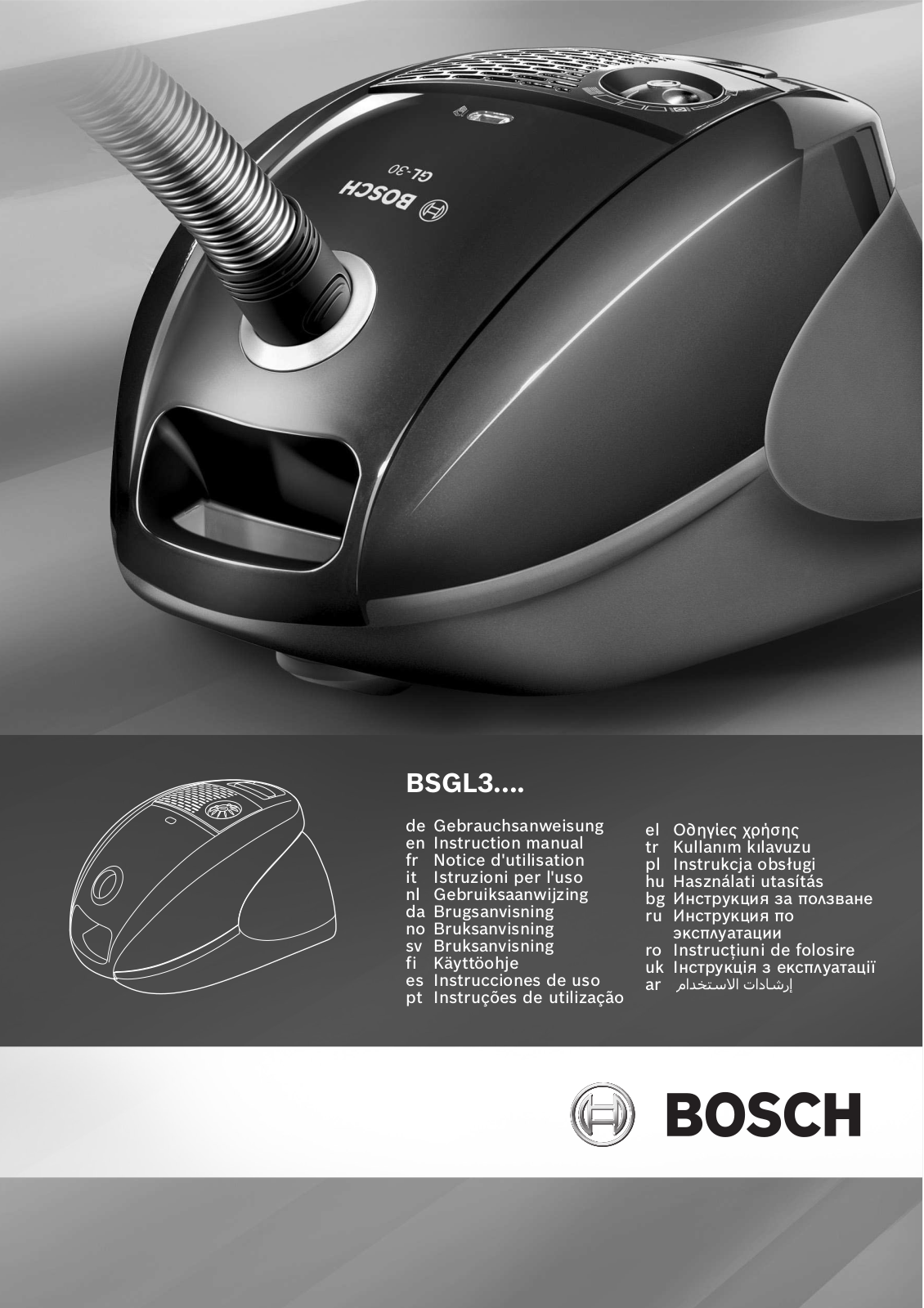 Bosch BSGL32530 User manual