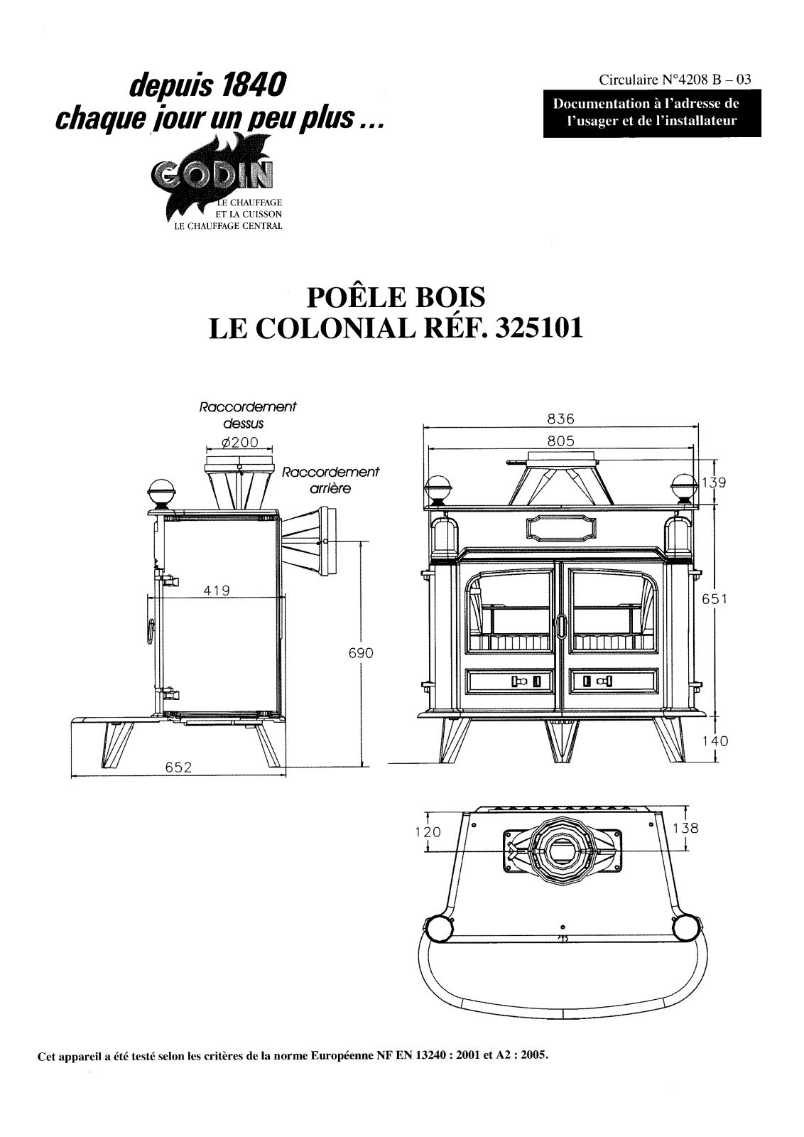 GODIN 325101 User Manual - ManualMachine.com
