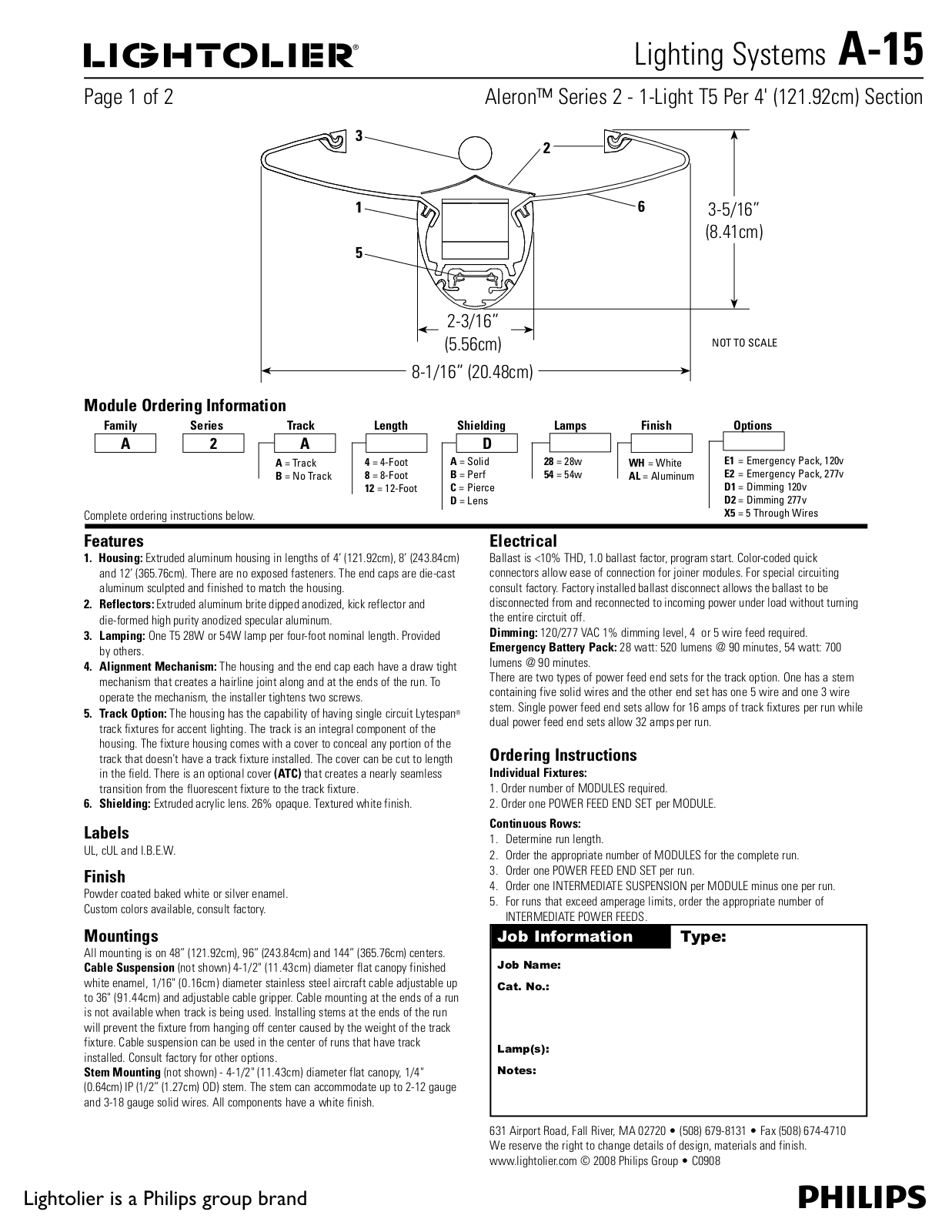 Lightolier A-15 User Manual