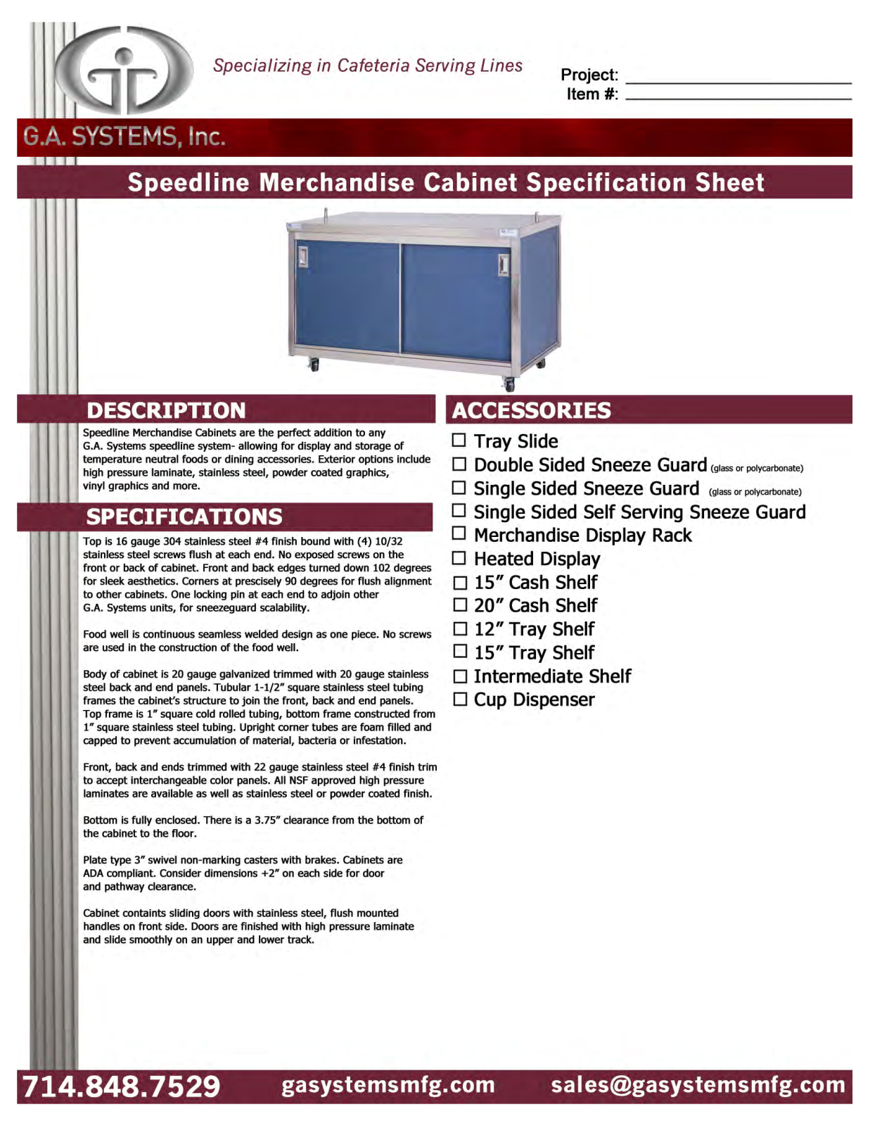 Ga Systems D4 User Manual