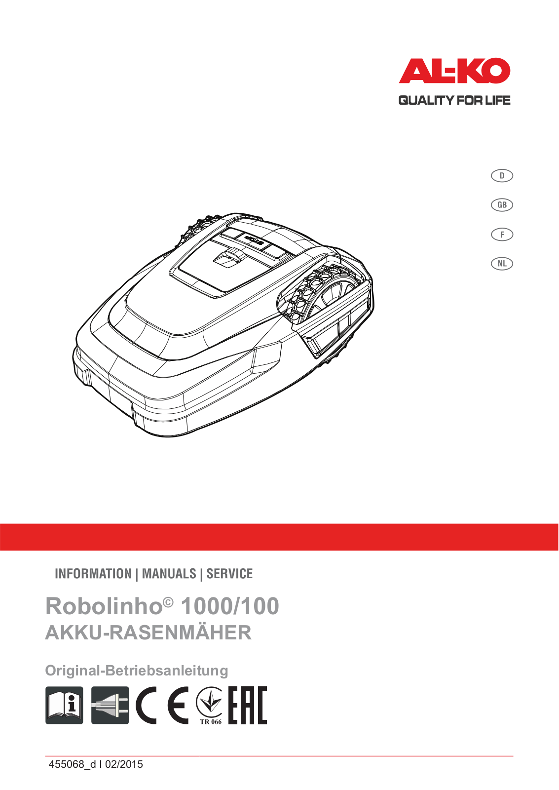 AL-KO Robolinho 1000 User Manual