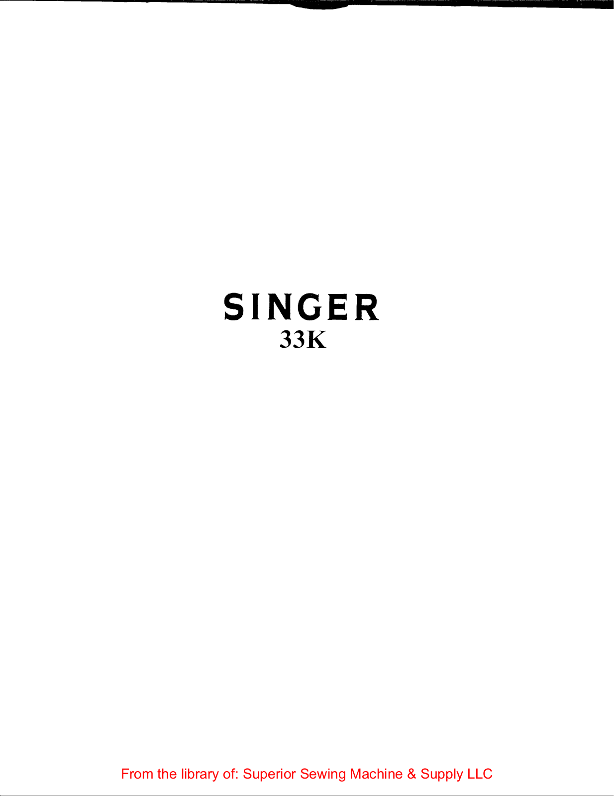 Singer 33K33, 33K35, 33K37, 33K41, 33K45 User Manual - ManualMachine.com