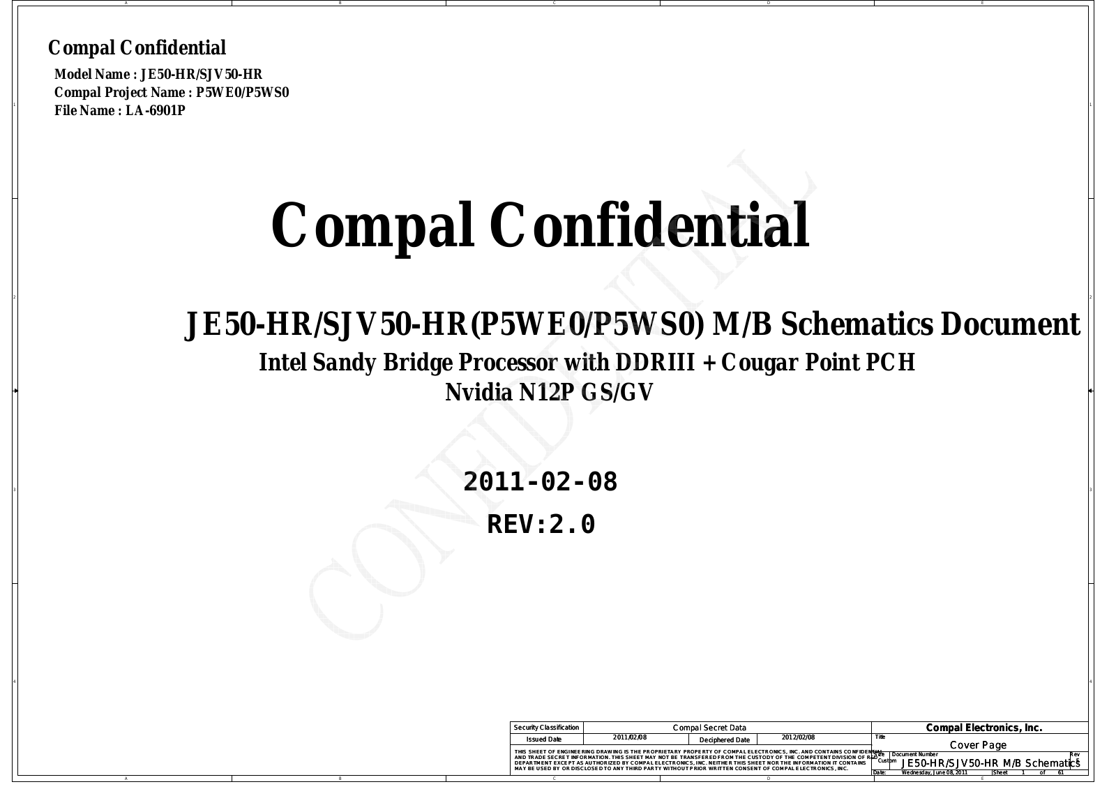 COMPAL LA-6901P Schematics