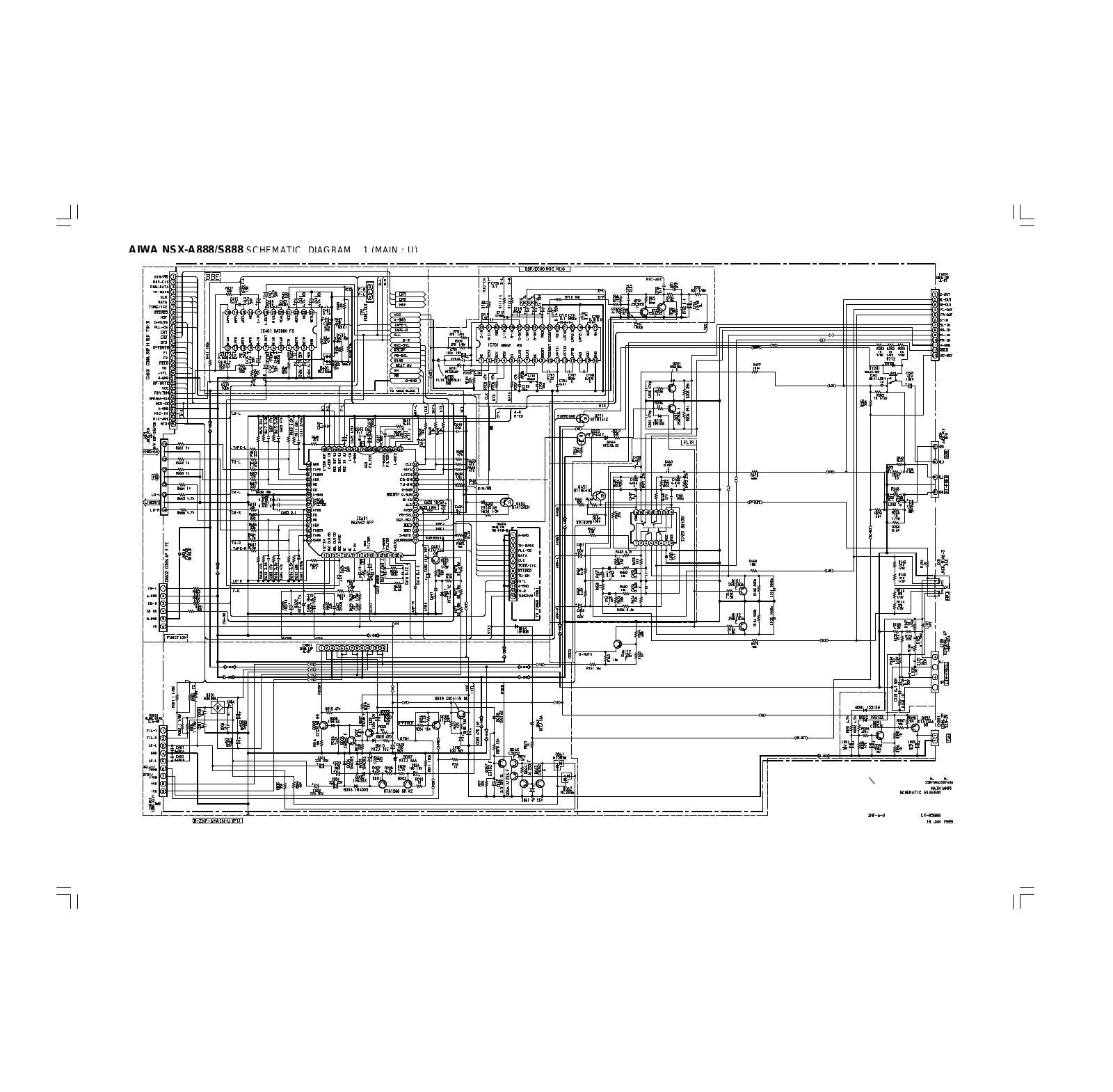 Aiwa NSXS-888 Schematic