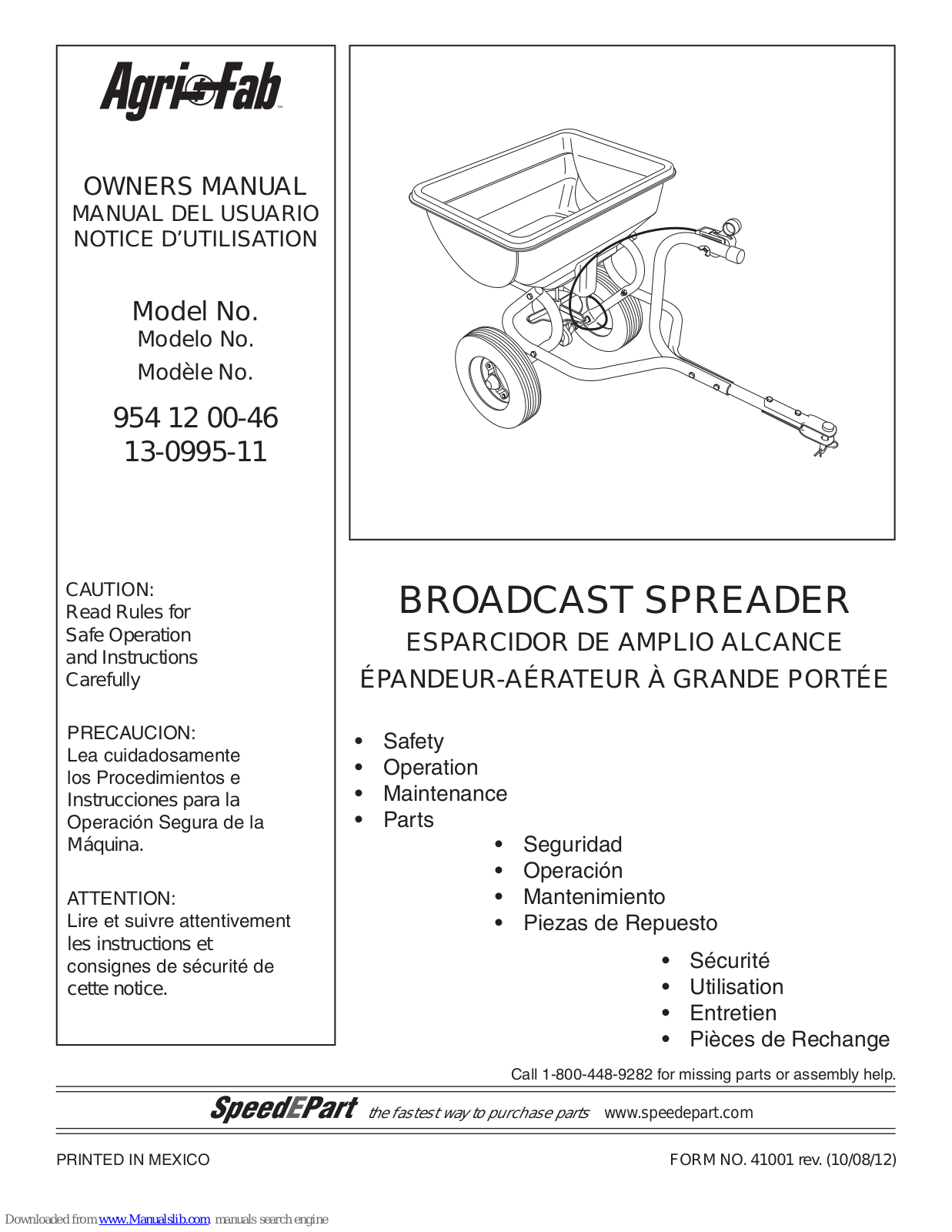 Poulan Pro 954120046, 13-0995-11 Owner's Manual