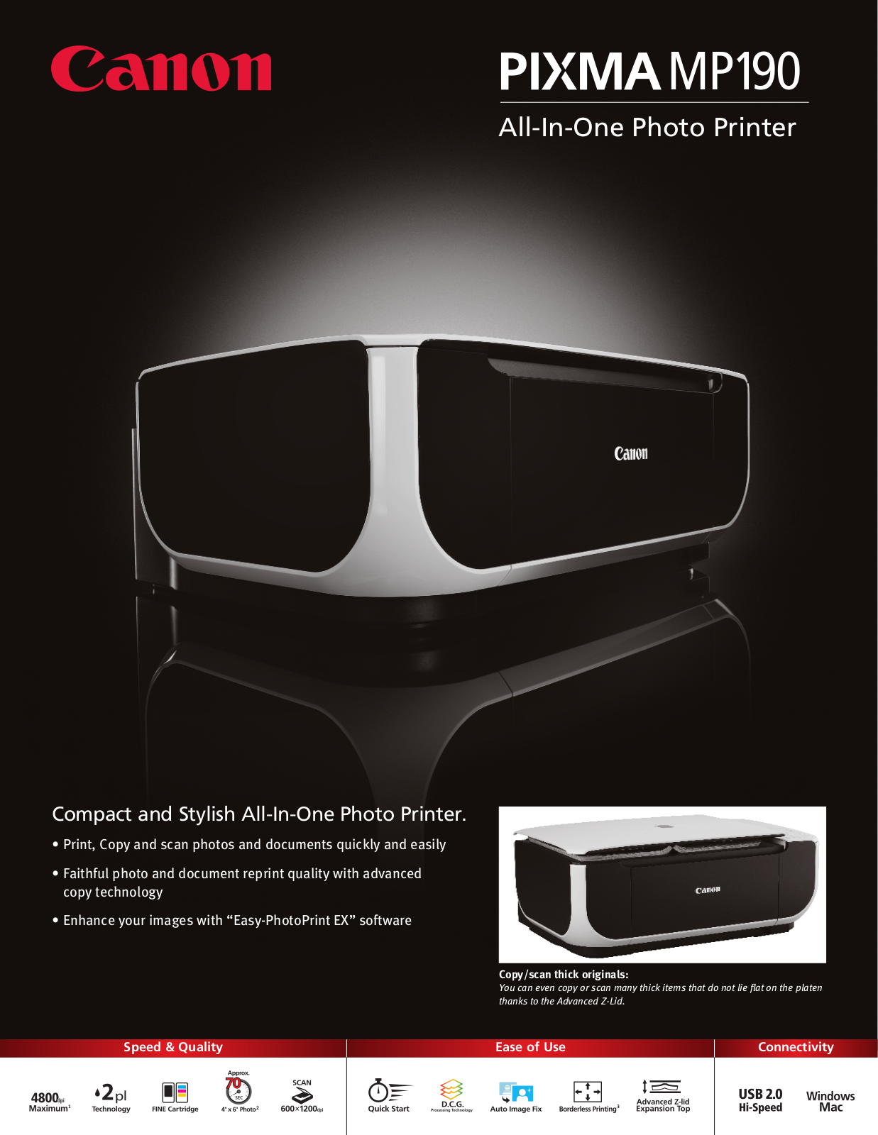 Canon PIXMA MP190 BROCHURE