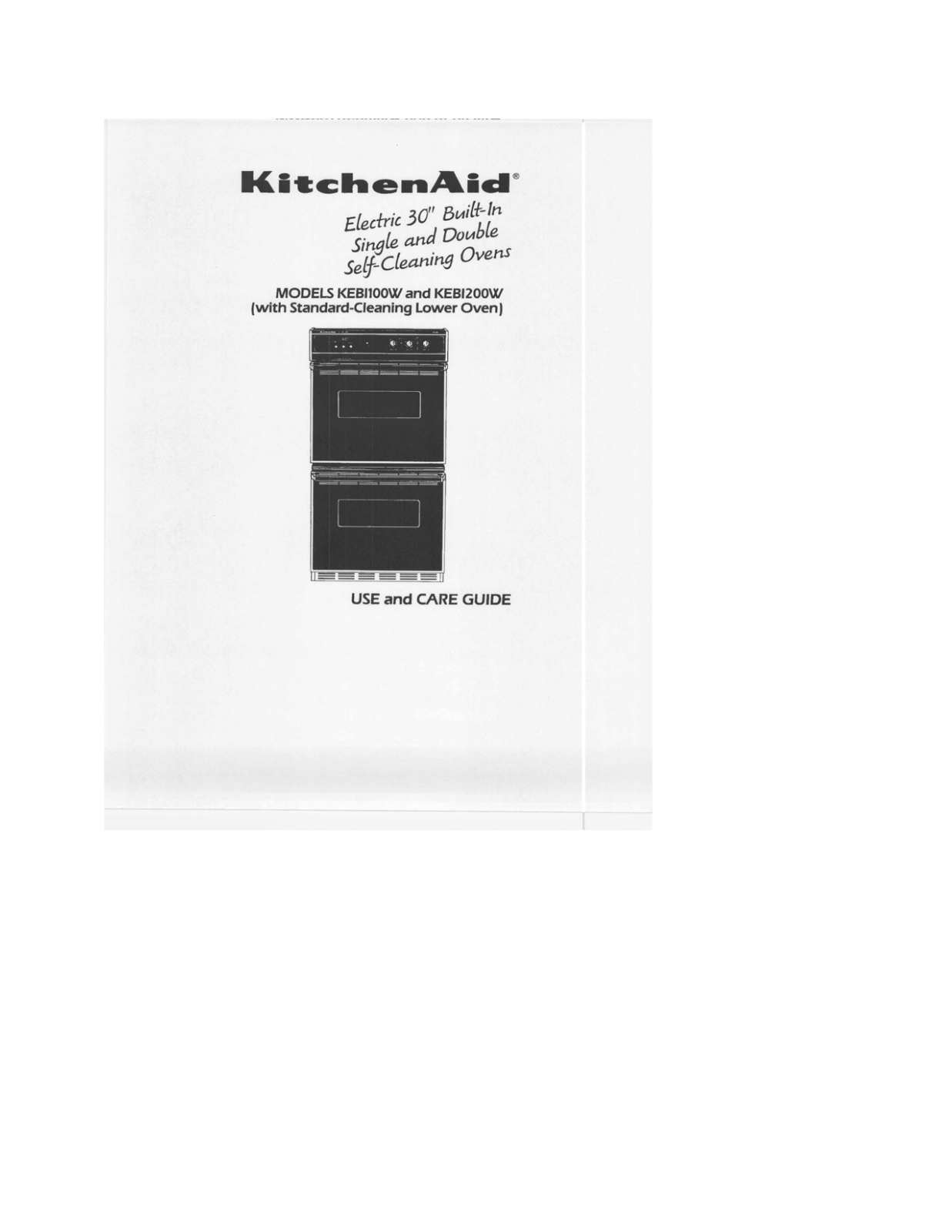 KitchenAid KEBI100W, KEBI200W User Manual