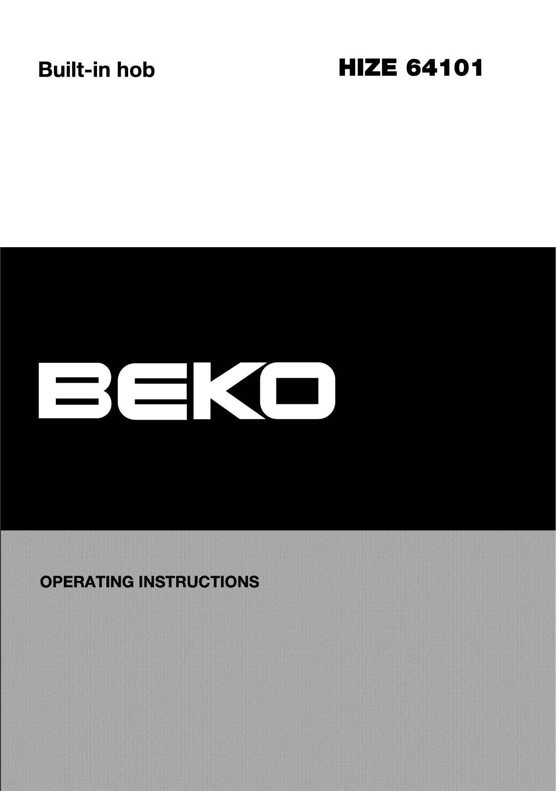 Beko HIZE 64101 User Manual