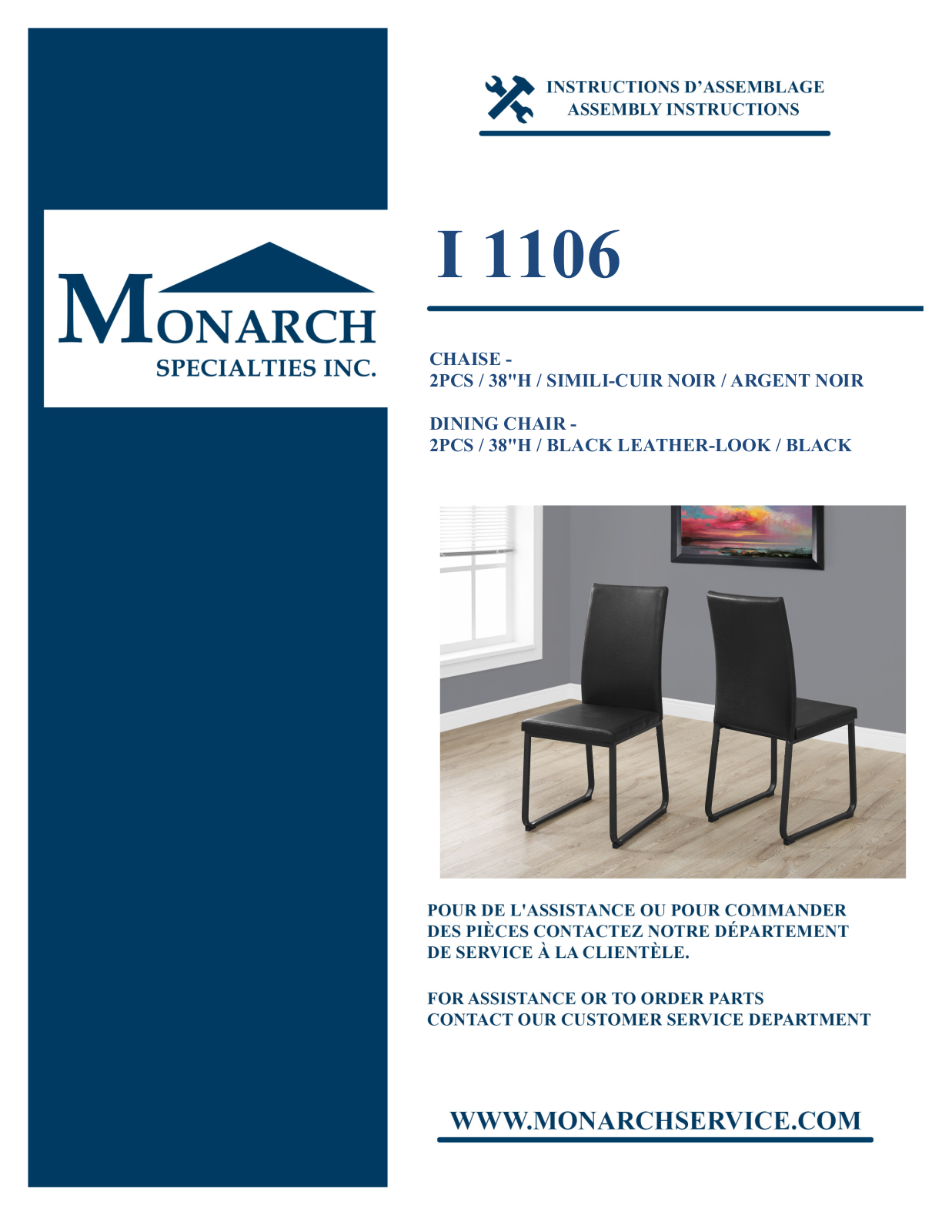 Monarch I1106 Assembly Guide - ManualMachine.com