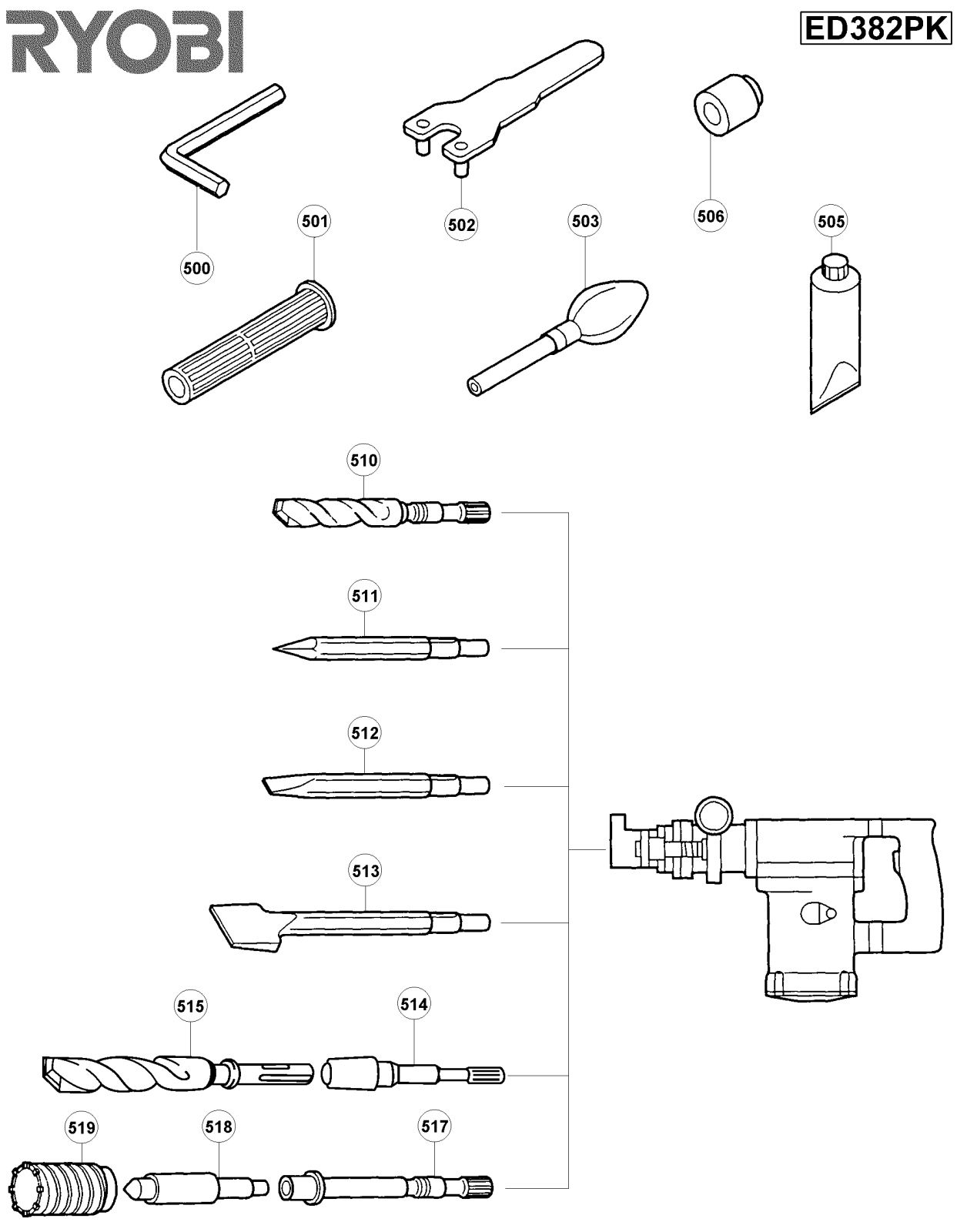 Ryobi ED382PK User Manual