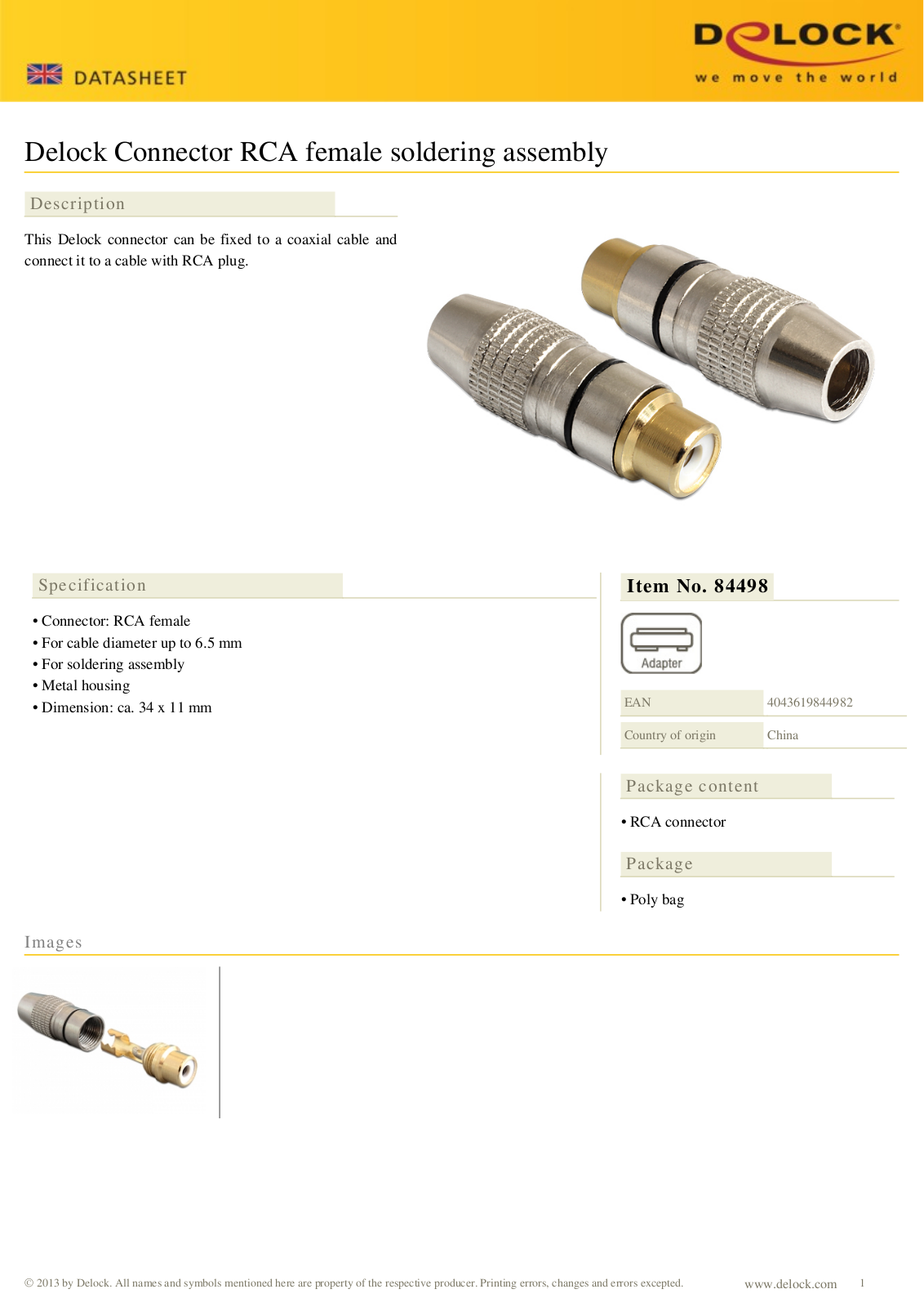 DeLOCK 84498 User Manual