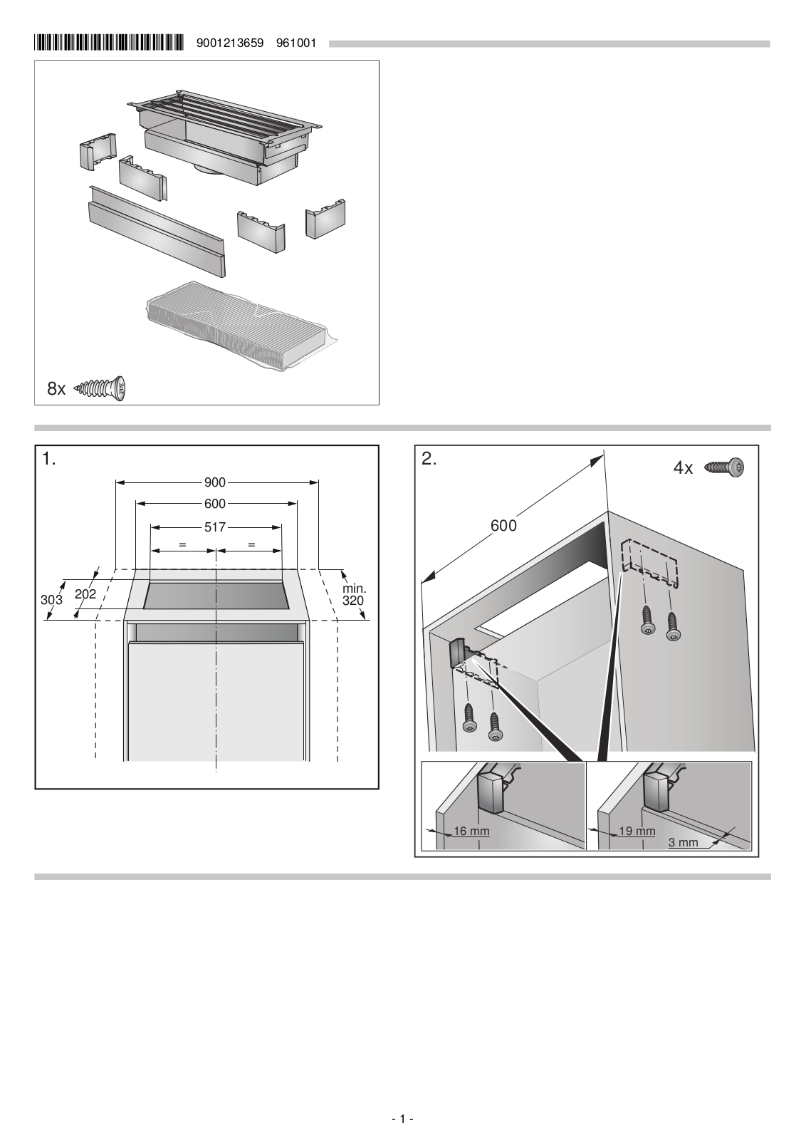 Gaggenau AC200160, D58ML67N0 Installation Guide