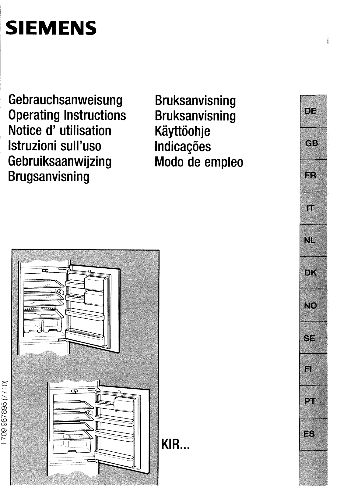 Siemens RG6201E1 Operating Manual