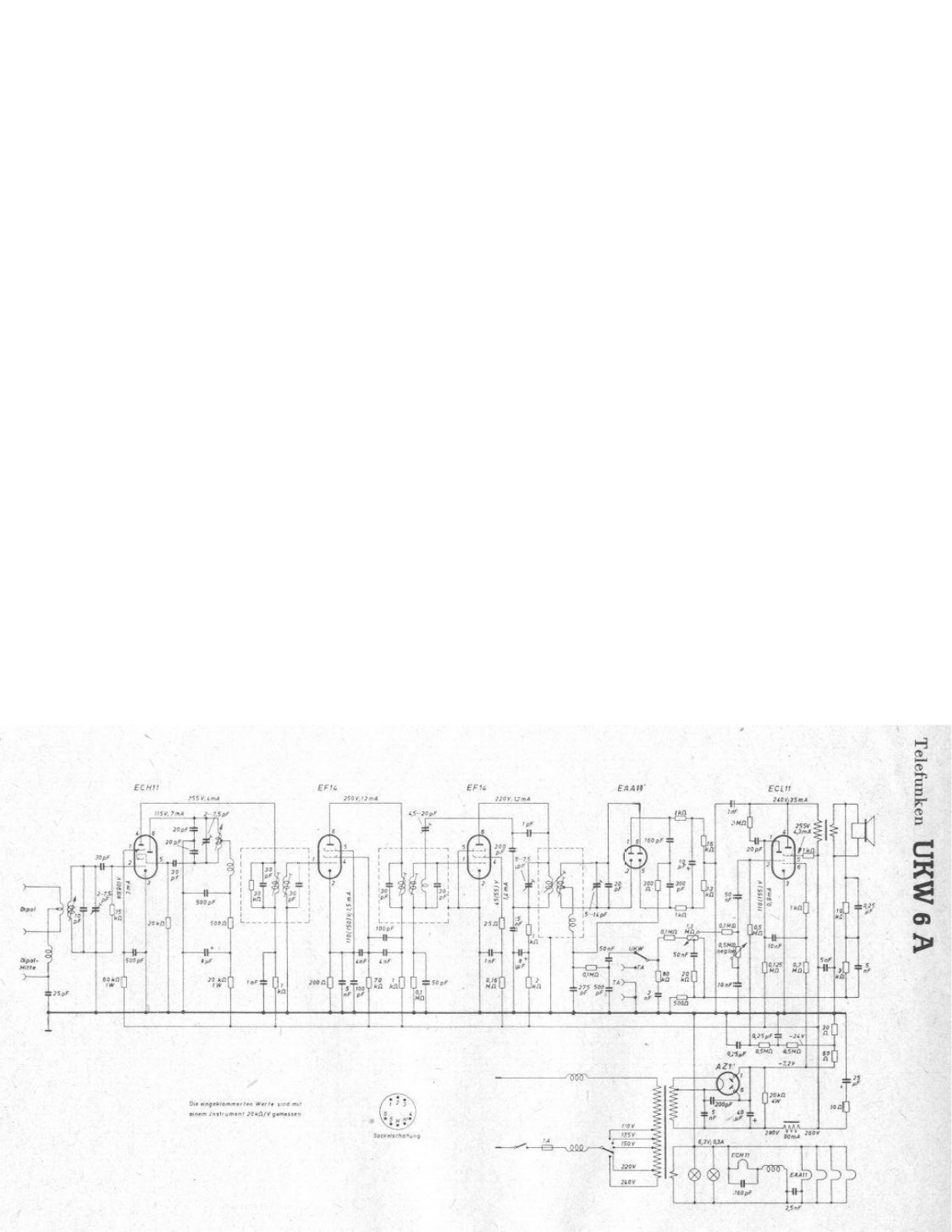 Telefunken UKW-6A Schematic