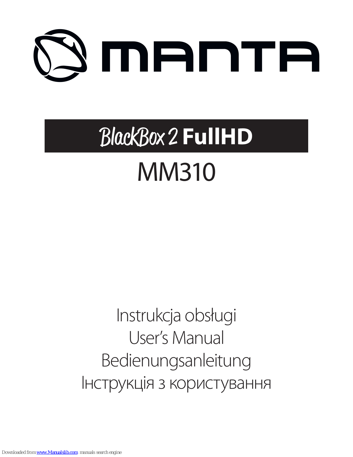 Manta MM310 User Manual