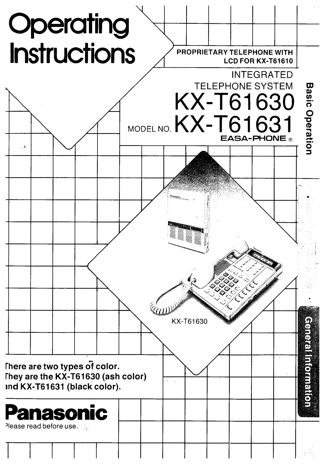 Panasonic KX-T61631 User Manual