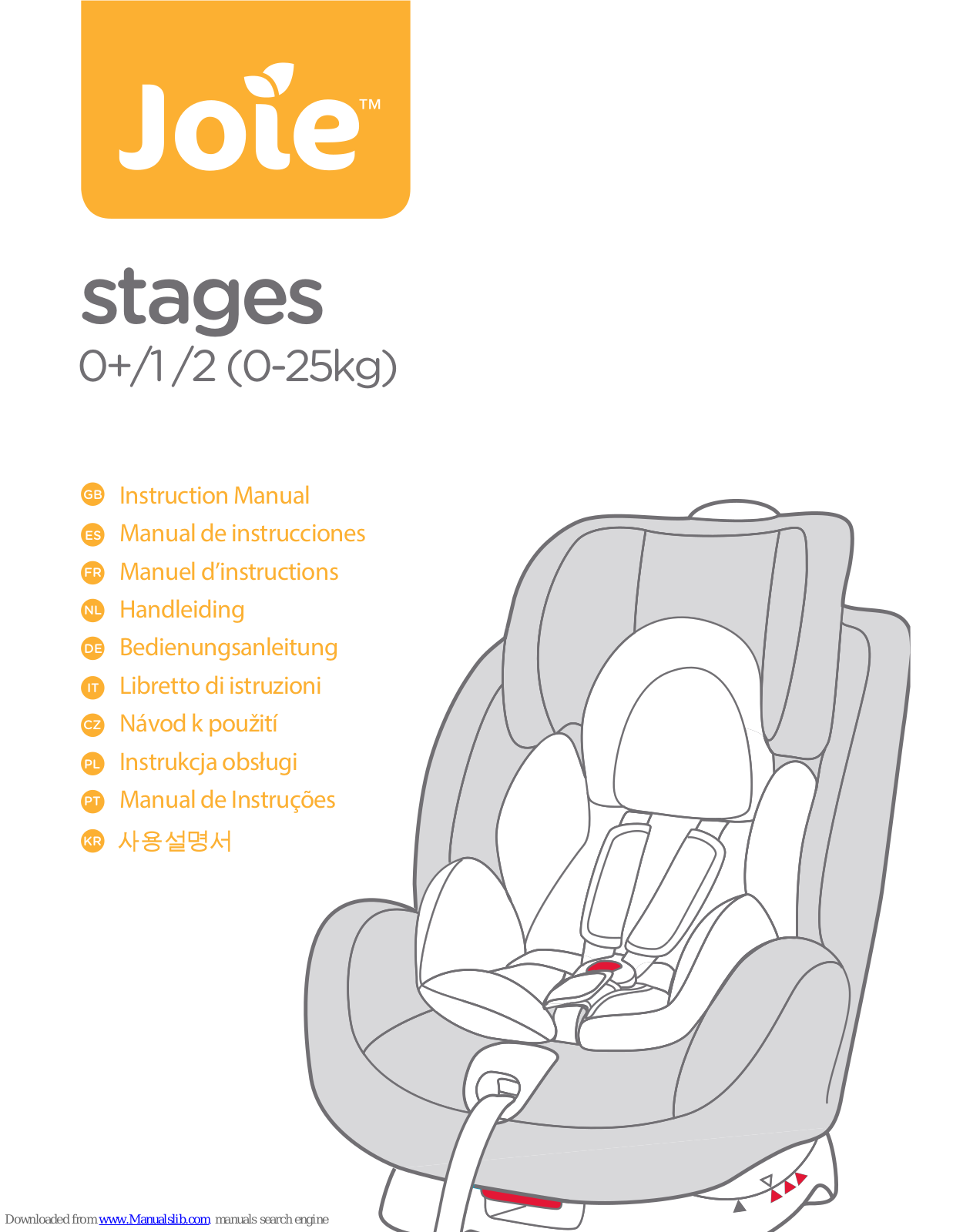 Joie C0925, Stages Instruction Manual