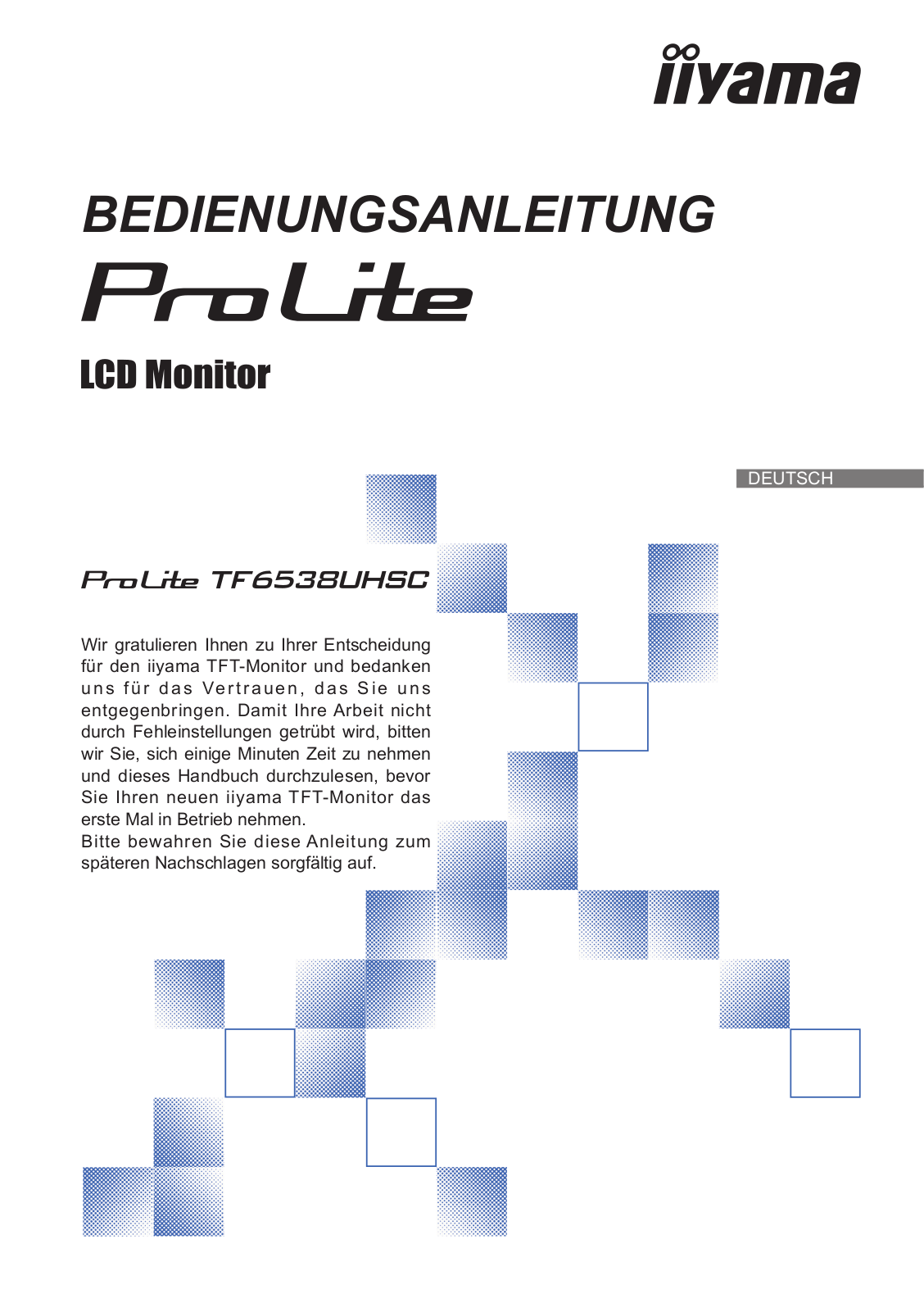 iiyama ProLite TF6538UHSC-B2AG User Manual