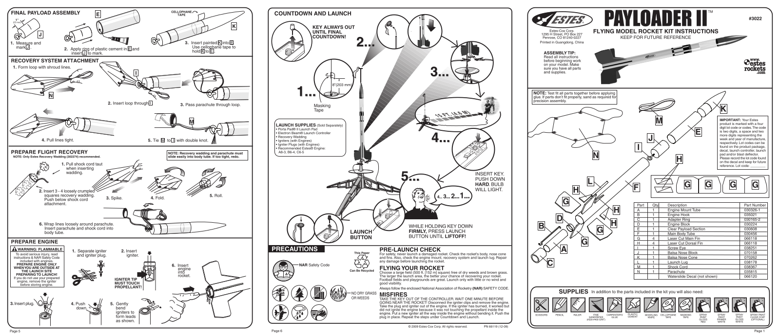 ESTES Payloader II User Manual