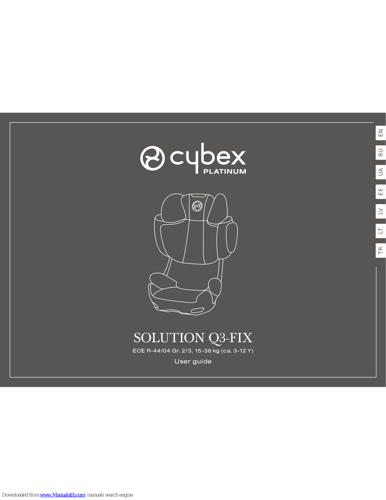 Cybex SOLUTION Q3-FIX User manual