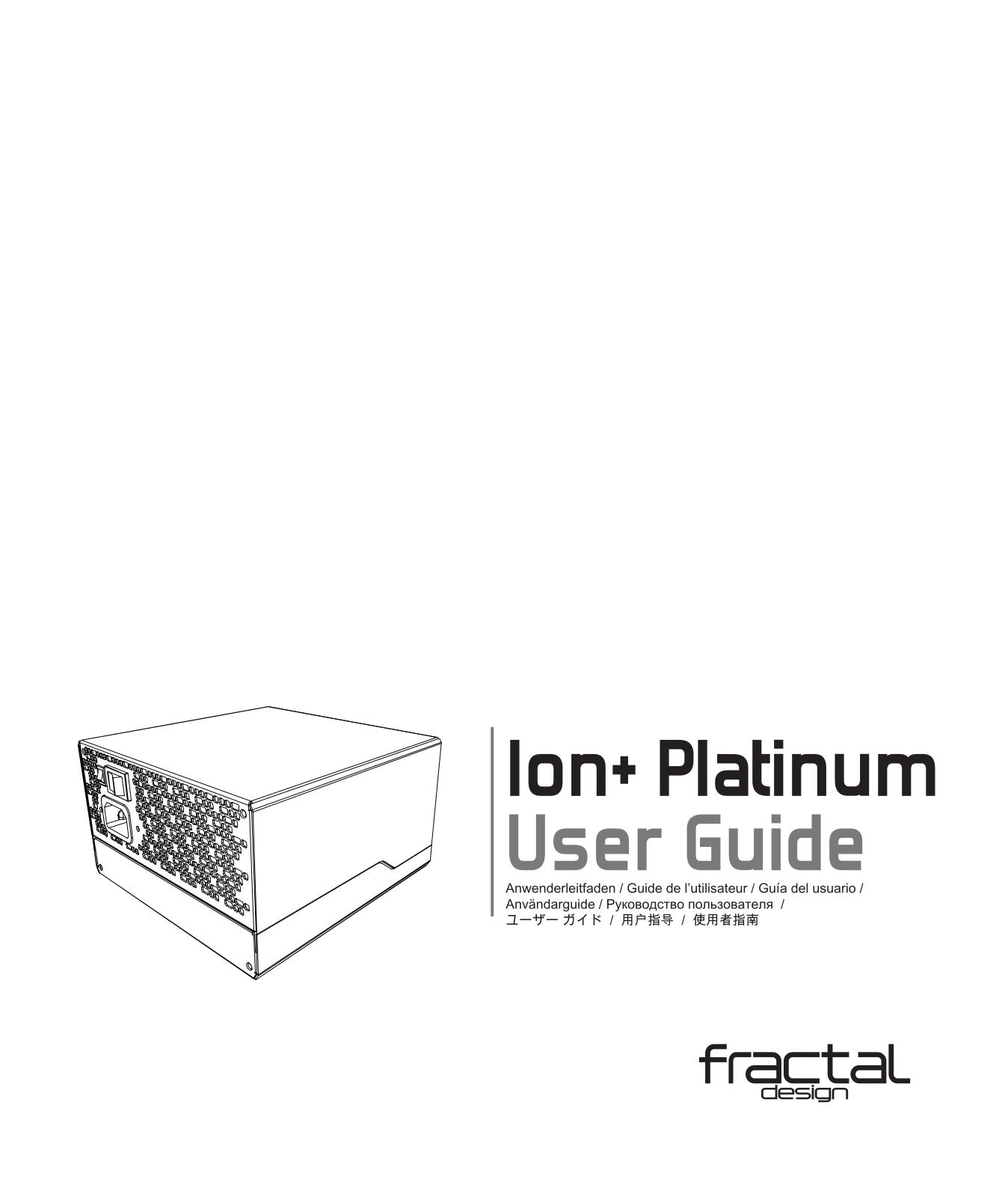 Fractal Design on+ 760P operation manual