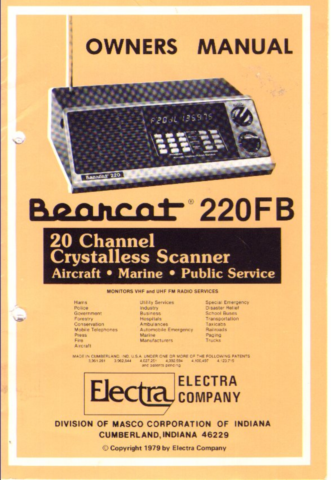 Bearcat 220FB User manual - ManualMachine.com