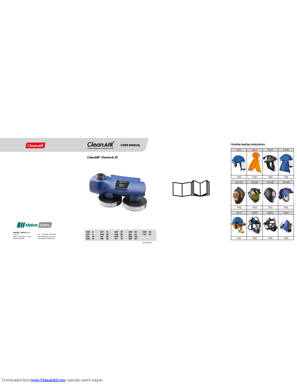 cleanAIR Chemical 2F User Manual