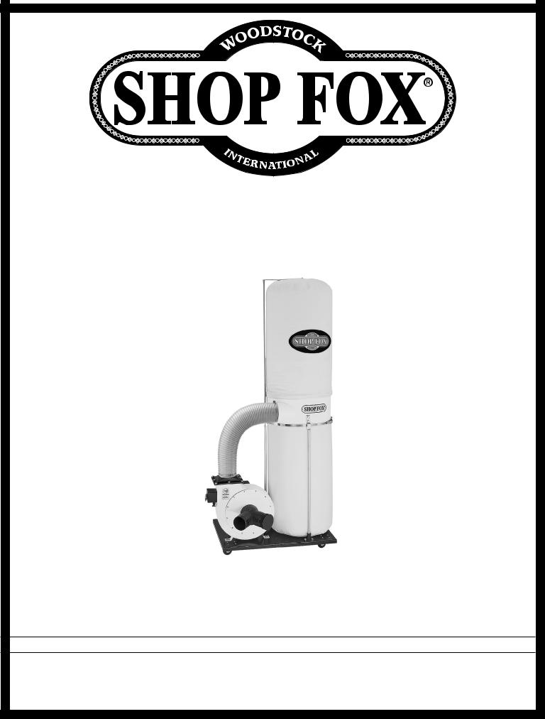 Shop fox W1685, W1666 User Manual