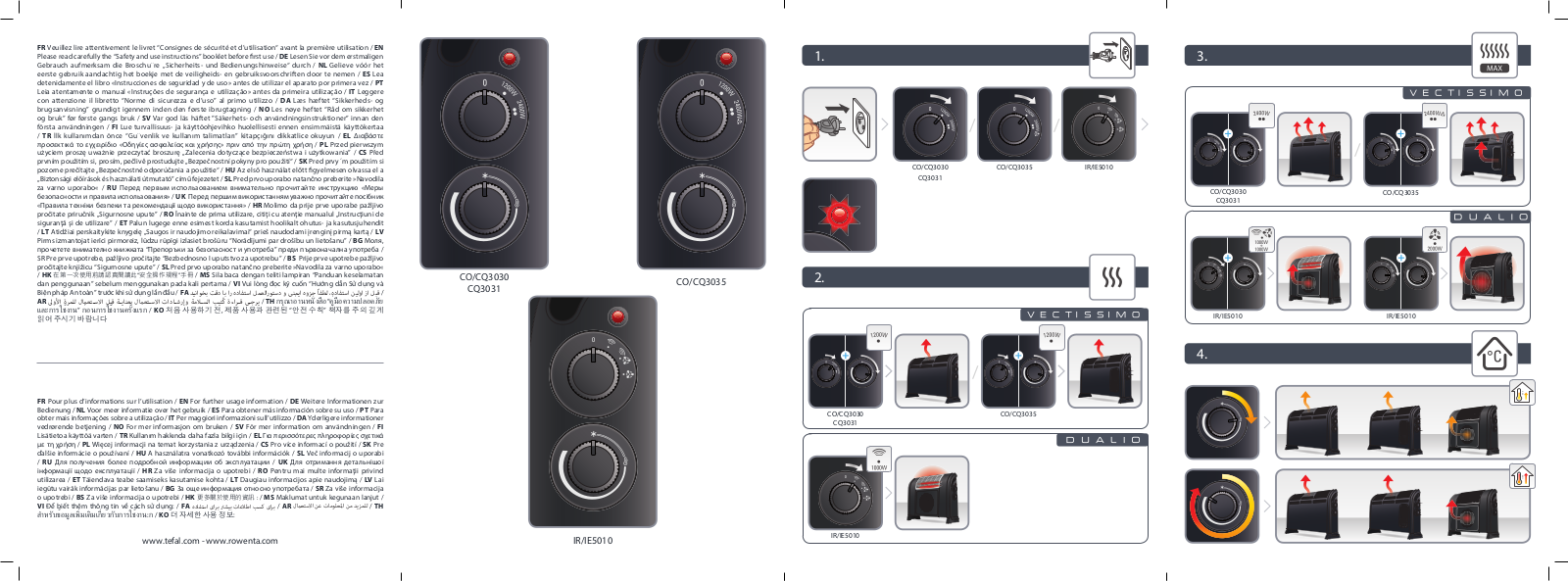 Rowenta Convector operation manual