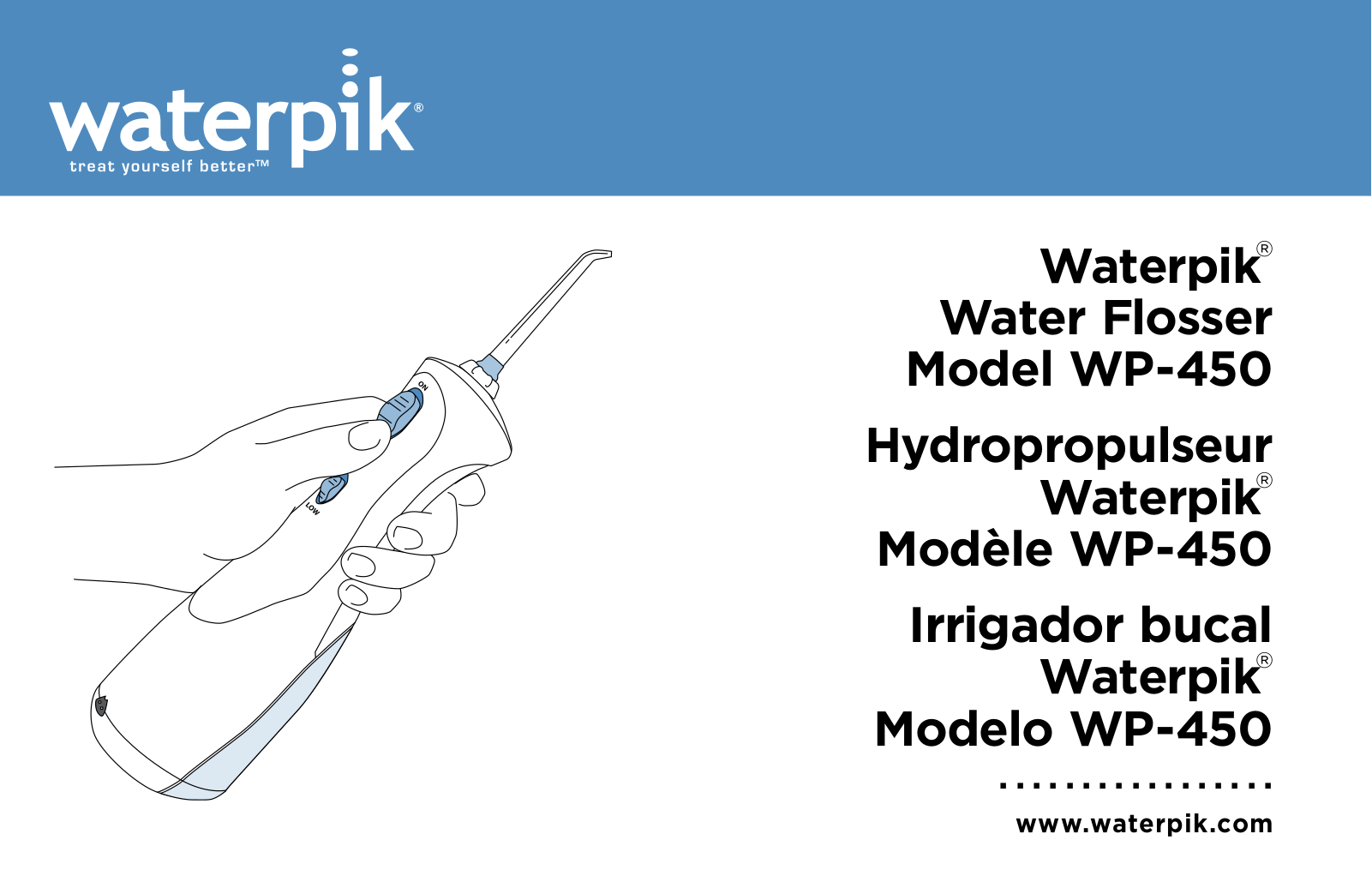 Waterpik Technologies WP-450 User Manual