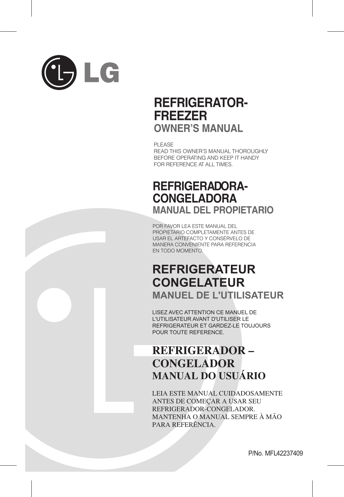 LG GR-M680YLQ User Manual