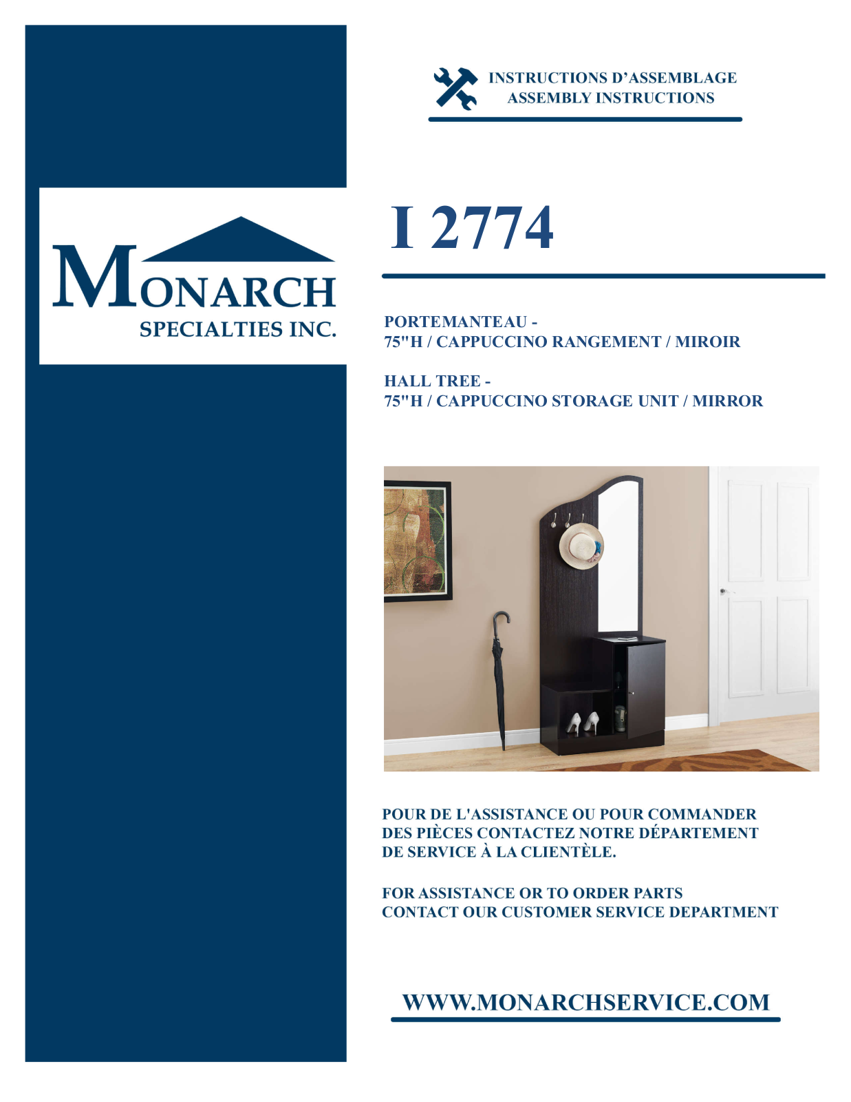 Monarch I2774 Assembly Guide